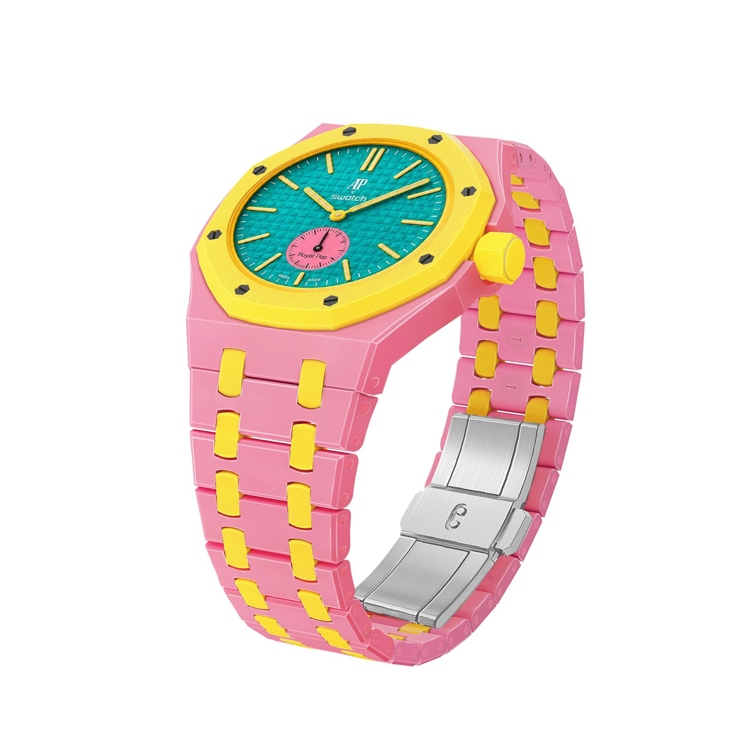 [PRE-ORDER] [AP x Swatch Royal Pop] Bioceramic Strap - Pink