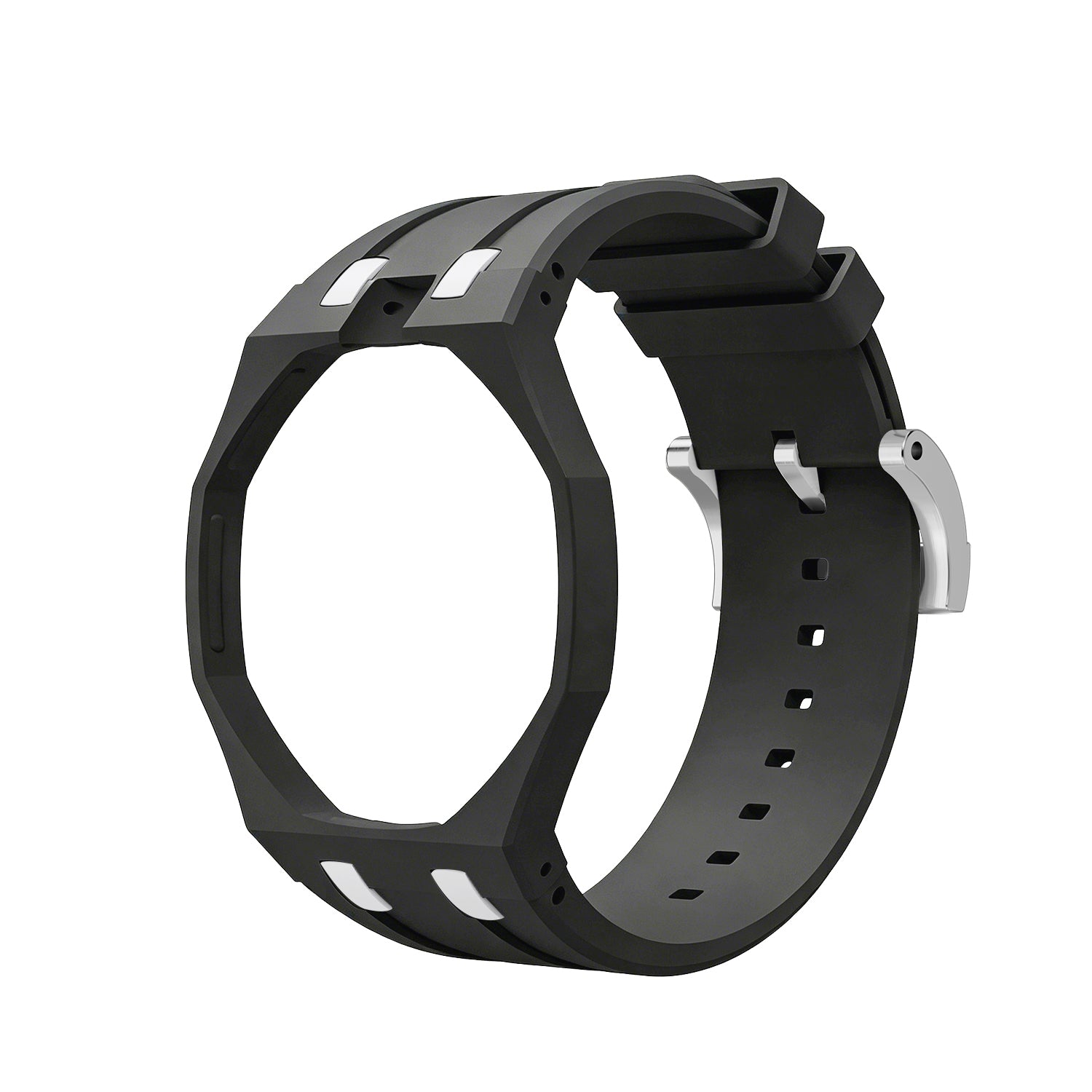 [PRE-ORDER] [AP x Swatch Royal Pop] Bioceramic/Silicone Strap - Black / White