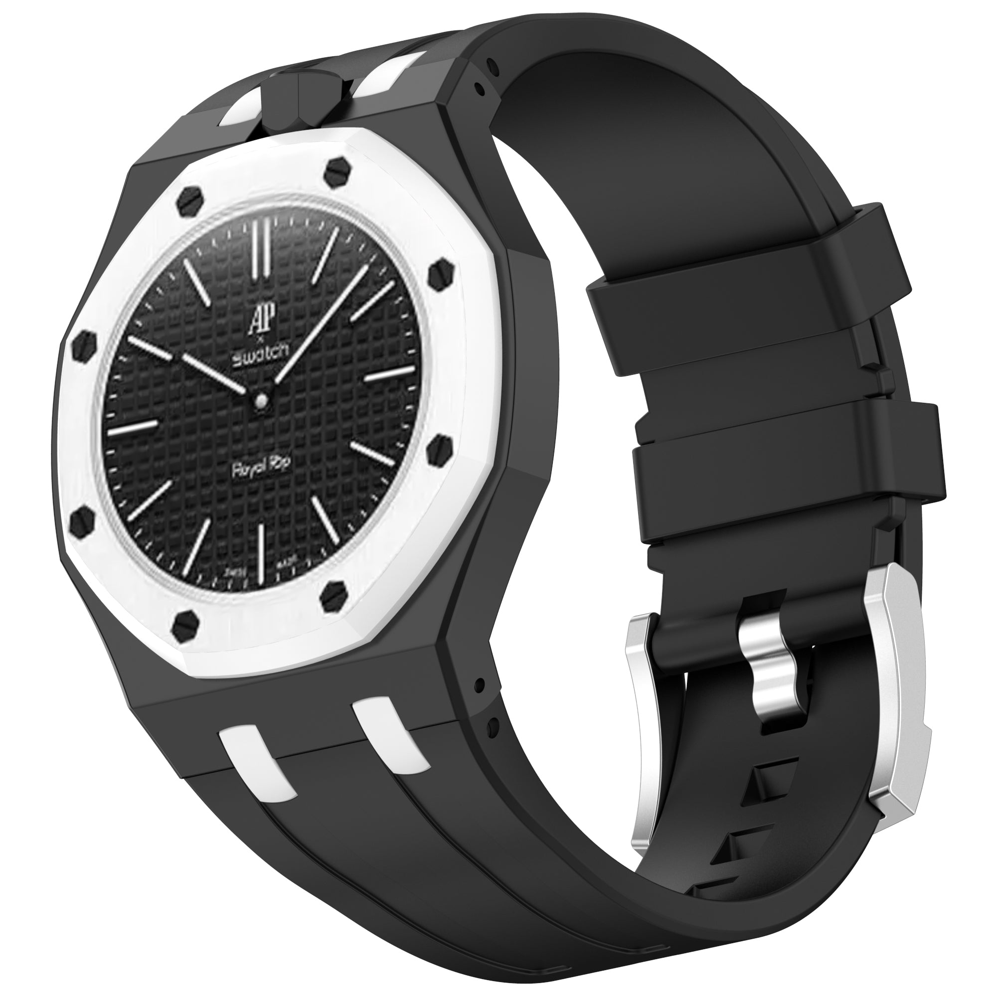[PRE-ORDER] [AP x Swatch] Royal Pop Silicone Strap - Black