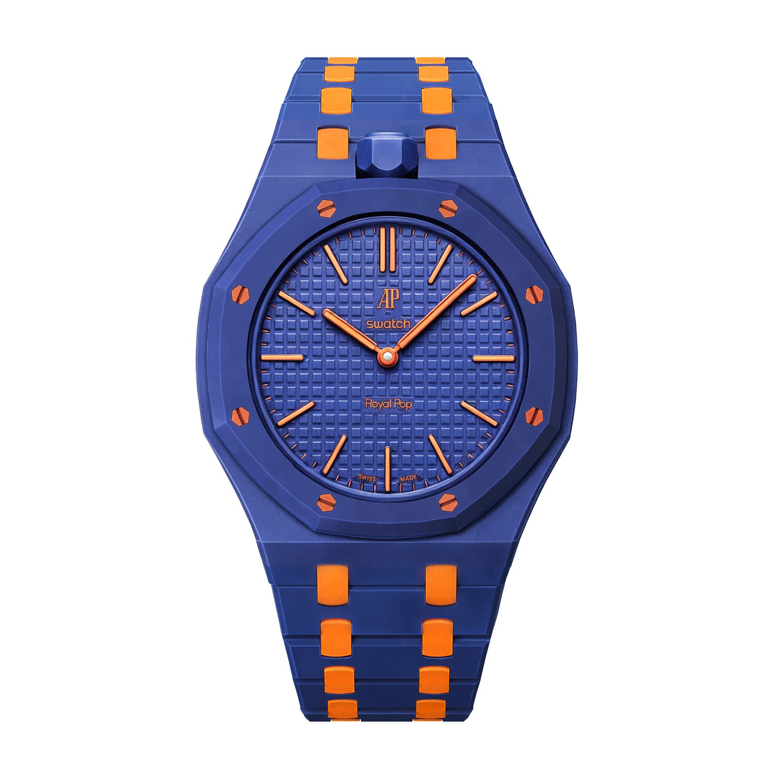 AP x Swatch Royal Pop Bioceramic Strap - Purple / Orange