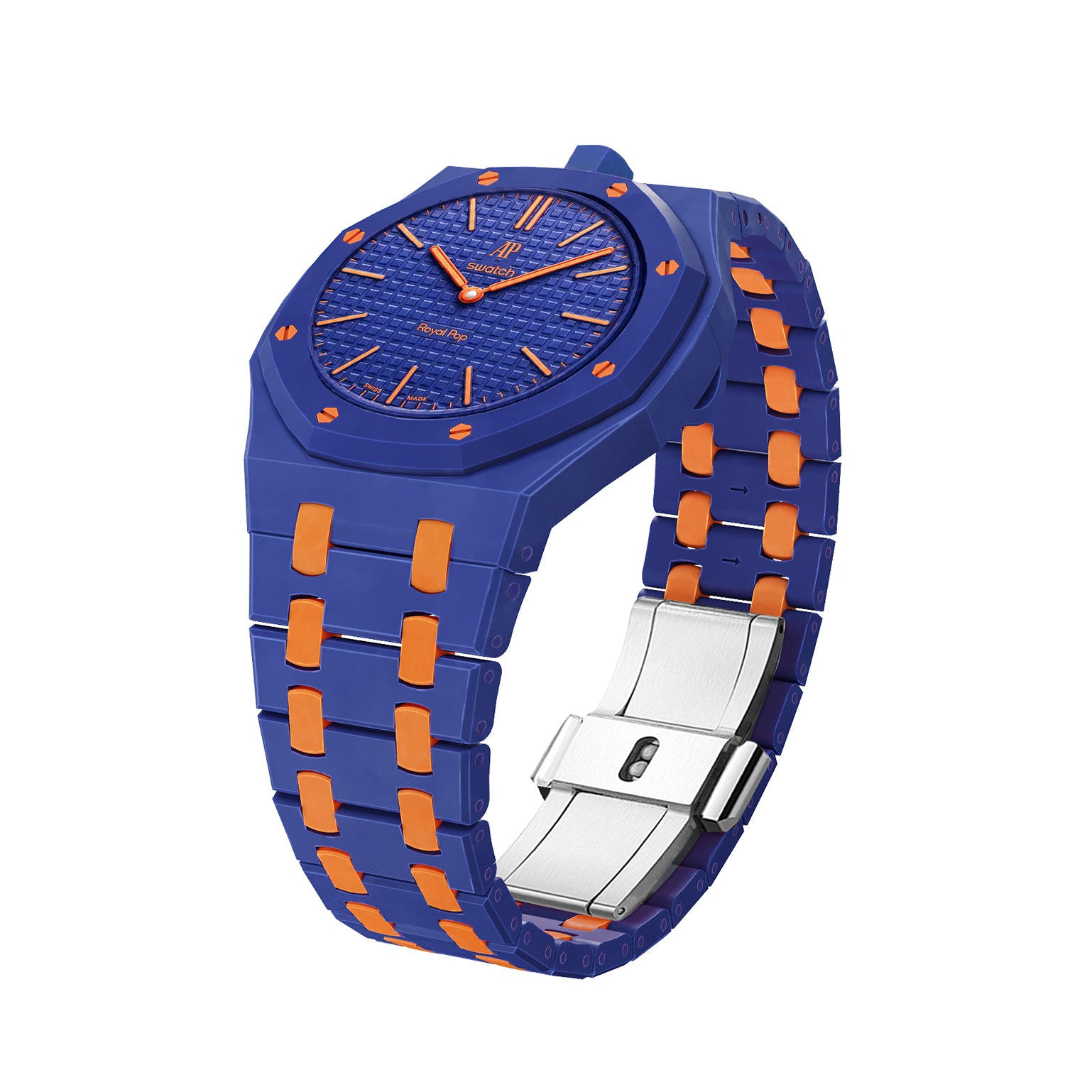 [PRE-ORDER] [AP x Swatch Royal Pop] Bioceramic Strap - Purple / Orange