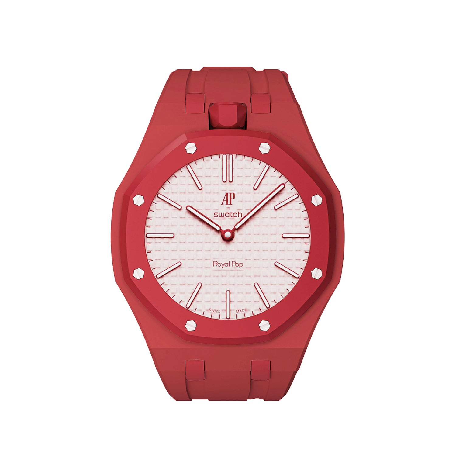 [PRE-ORDER] [AP x Swatch Royal Pop] Bioceramic/Silicone Strap - Red