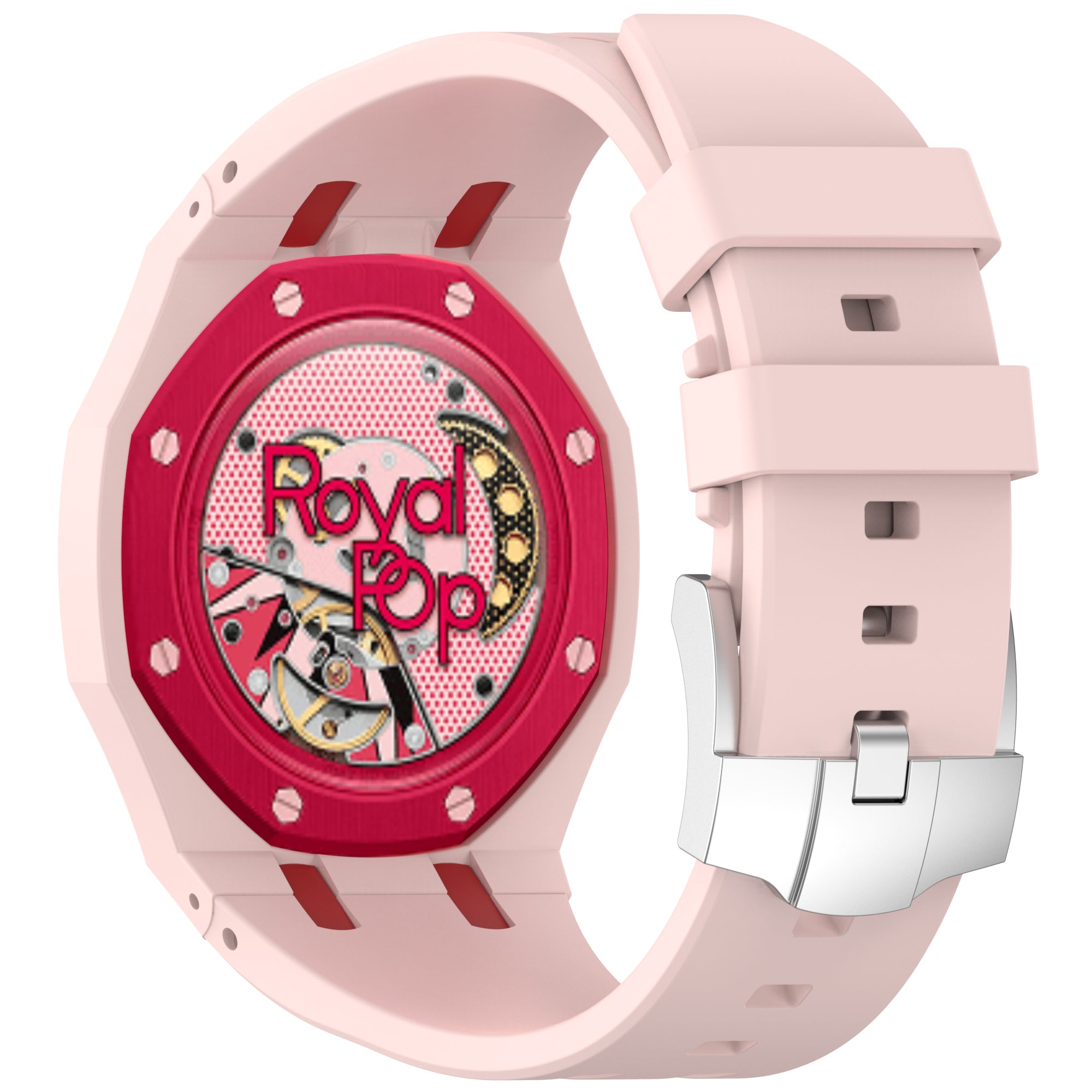[PRE-ORDER] [AP x Swatch] Royal Pop Silicone Strap - Rose Pink