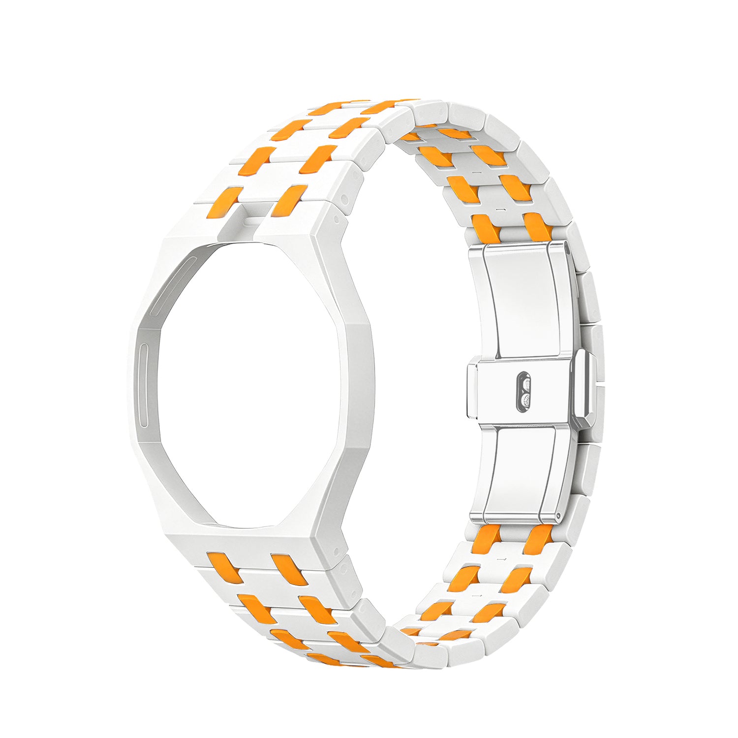 [PRE-ORDER] [AP x Swatch Royal Pop] Bioceramic Strap - Two Tone White /Orange