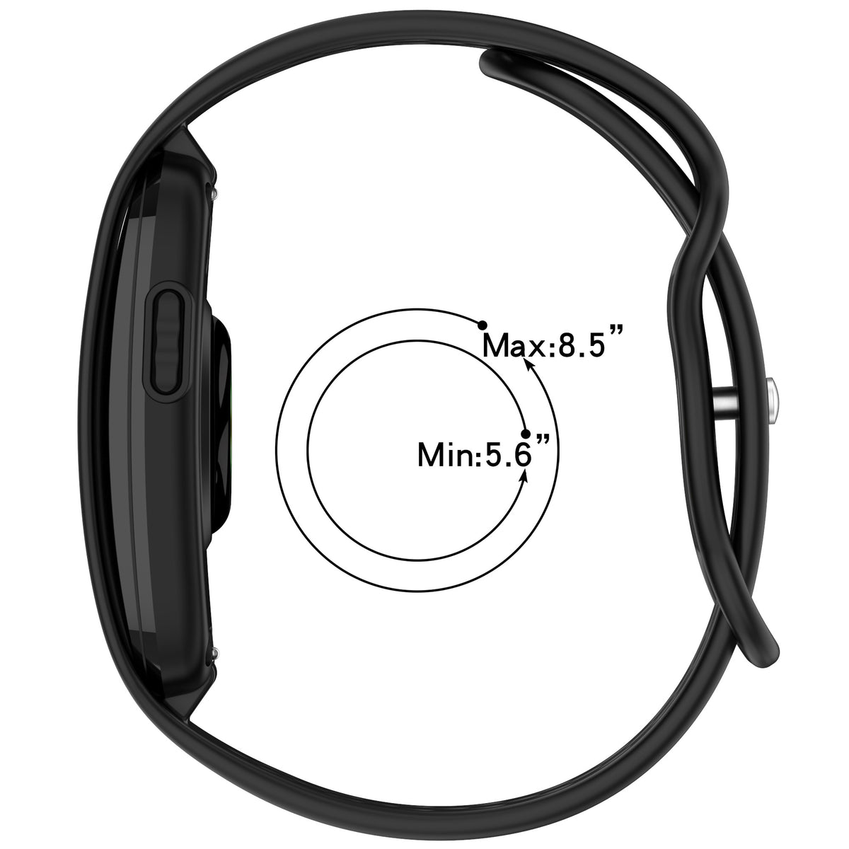 Garmin Cirqa Breathable Sports Silicone - dimensions and profile