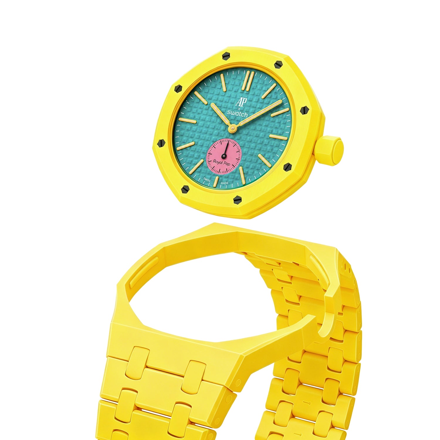 [PRE-ORDER] [AP x Swatch Royal Pop] Bioceramic Strap - Yellow