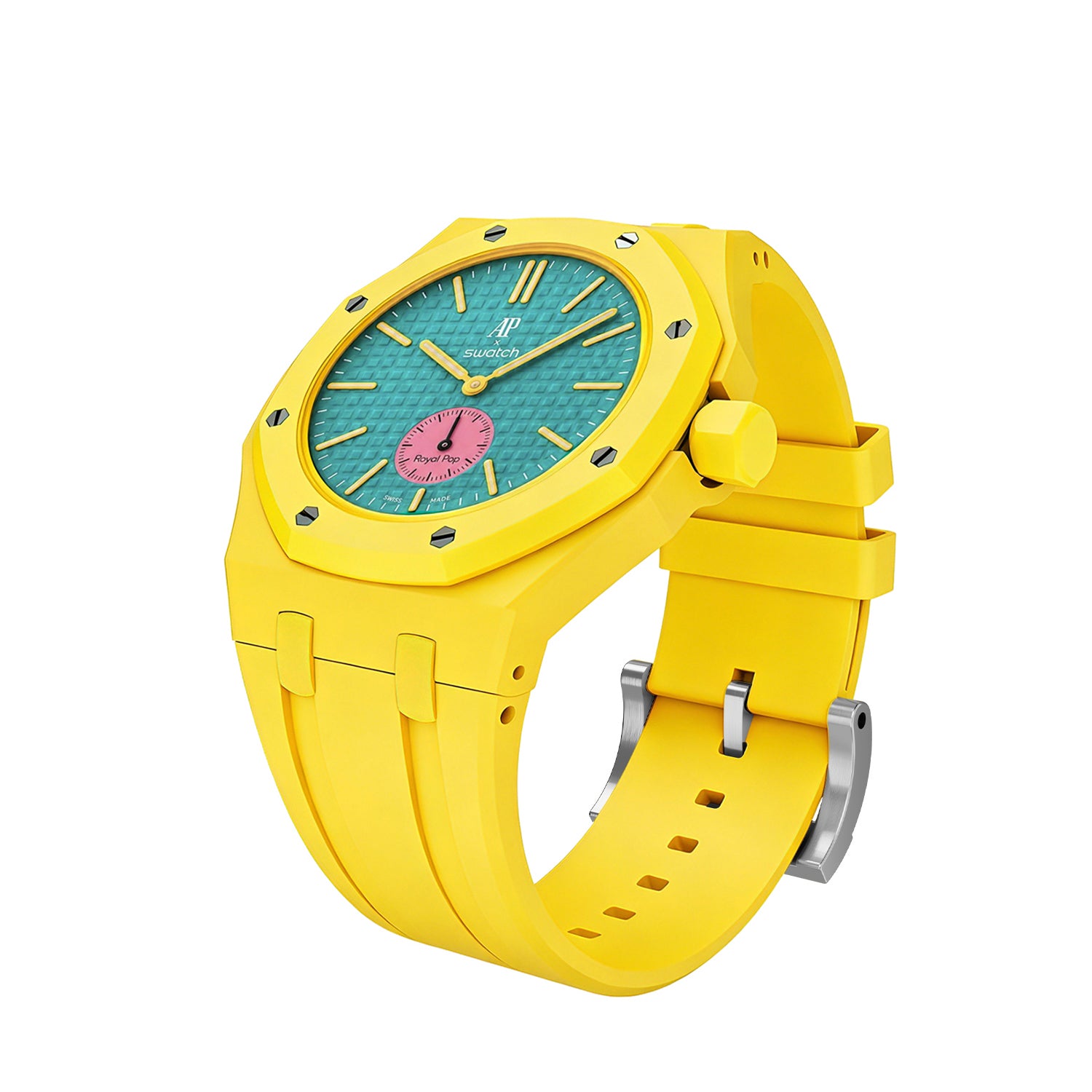 [PRE-ORDER] [AP x Swatch Royal Pop] Bioceramic/Silicone Strap - Yellow