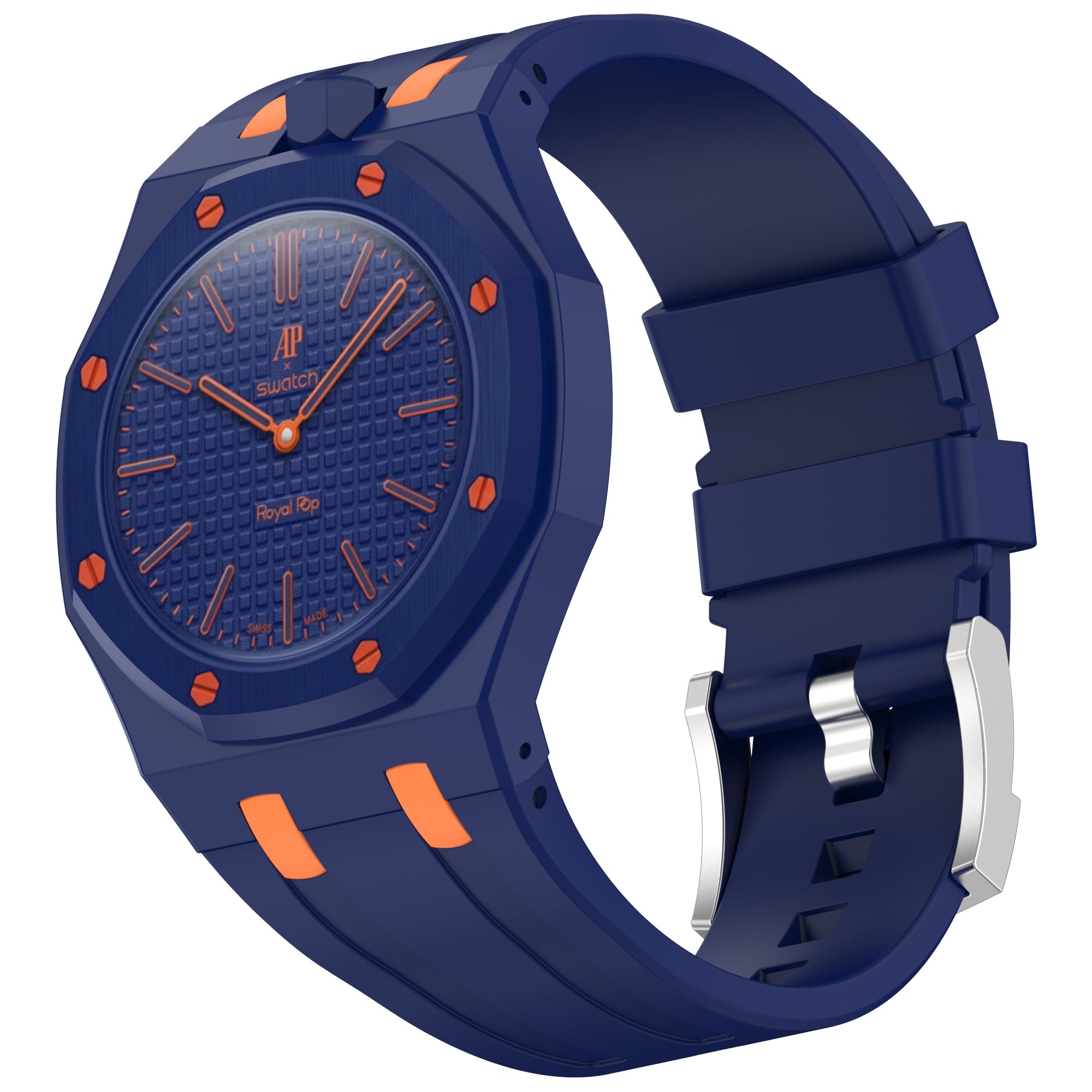 [PRE-ORDER] [AP x Swatch] Royal Pop Silicone Strap - Purple / Orange