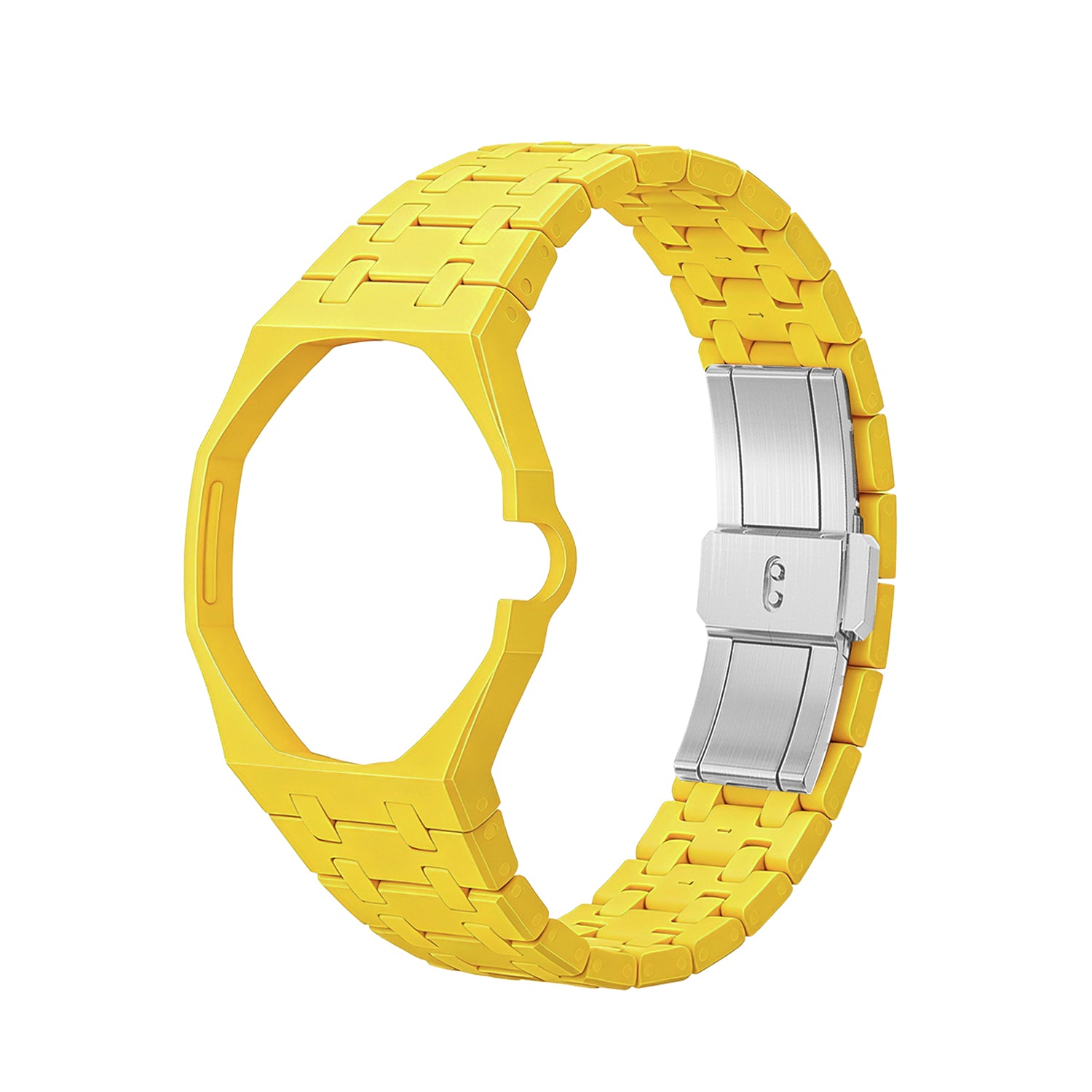 AP Swatch  POP対応 3時　イエロー　セラミックベルト AP x Swatch Royal Pop Bioceramic Strap - Yellow | Strapify