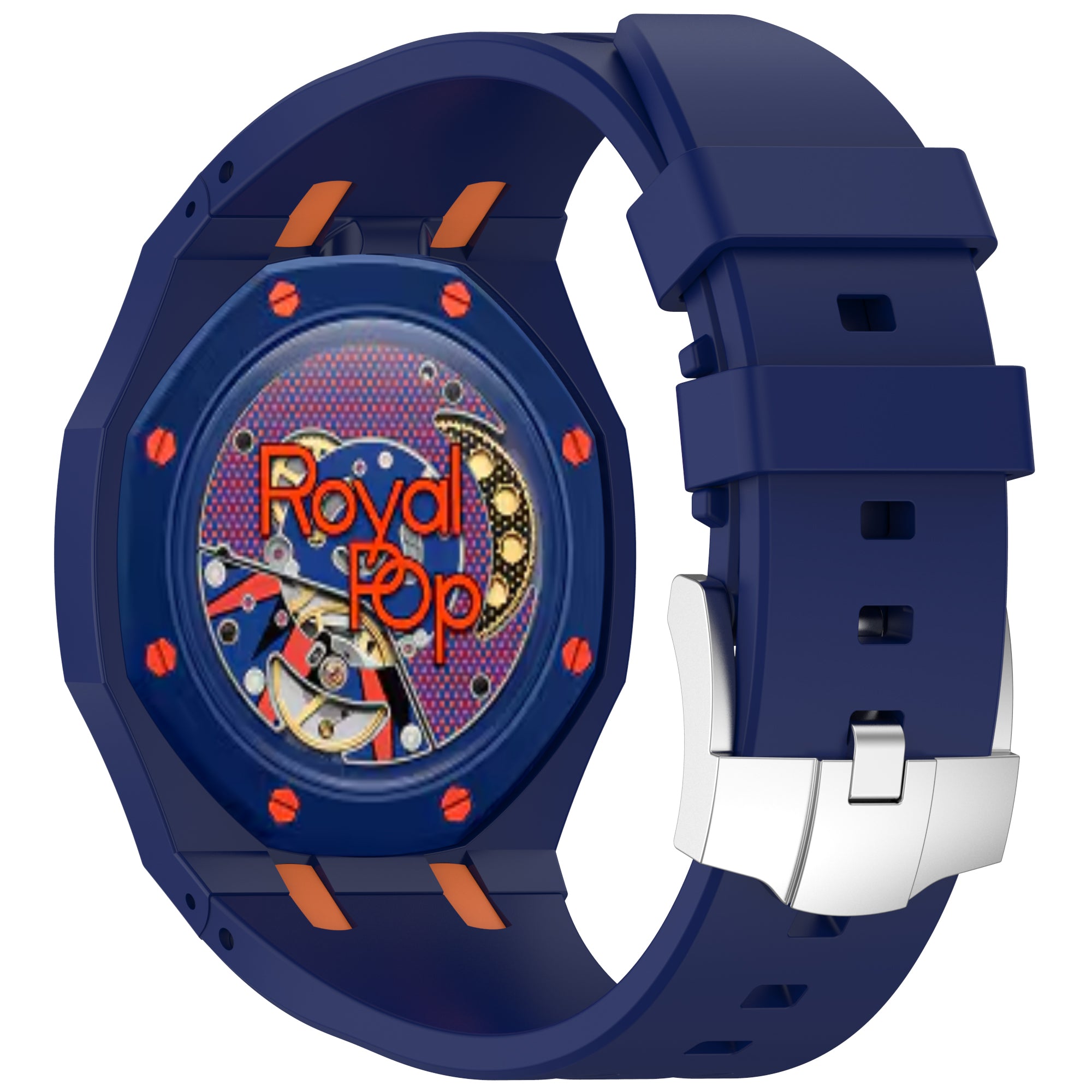 [PRE-ORDER] [AP x Swatch] Royal Pop Silicone Strap - Purple / Orange