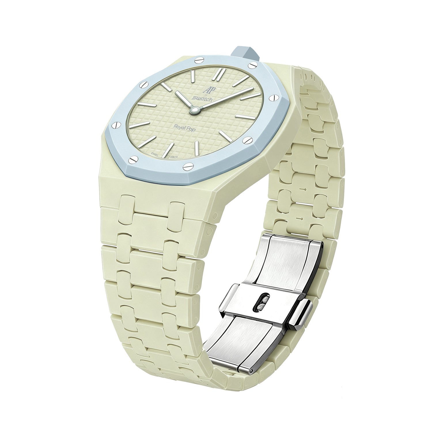 [PRE-ORDER] [AP x Swatch Royal Pop] Bioceramic Strap - Pastel Yellow