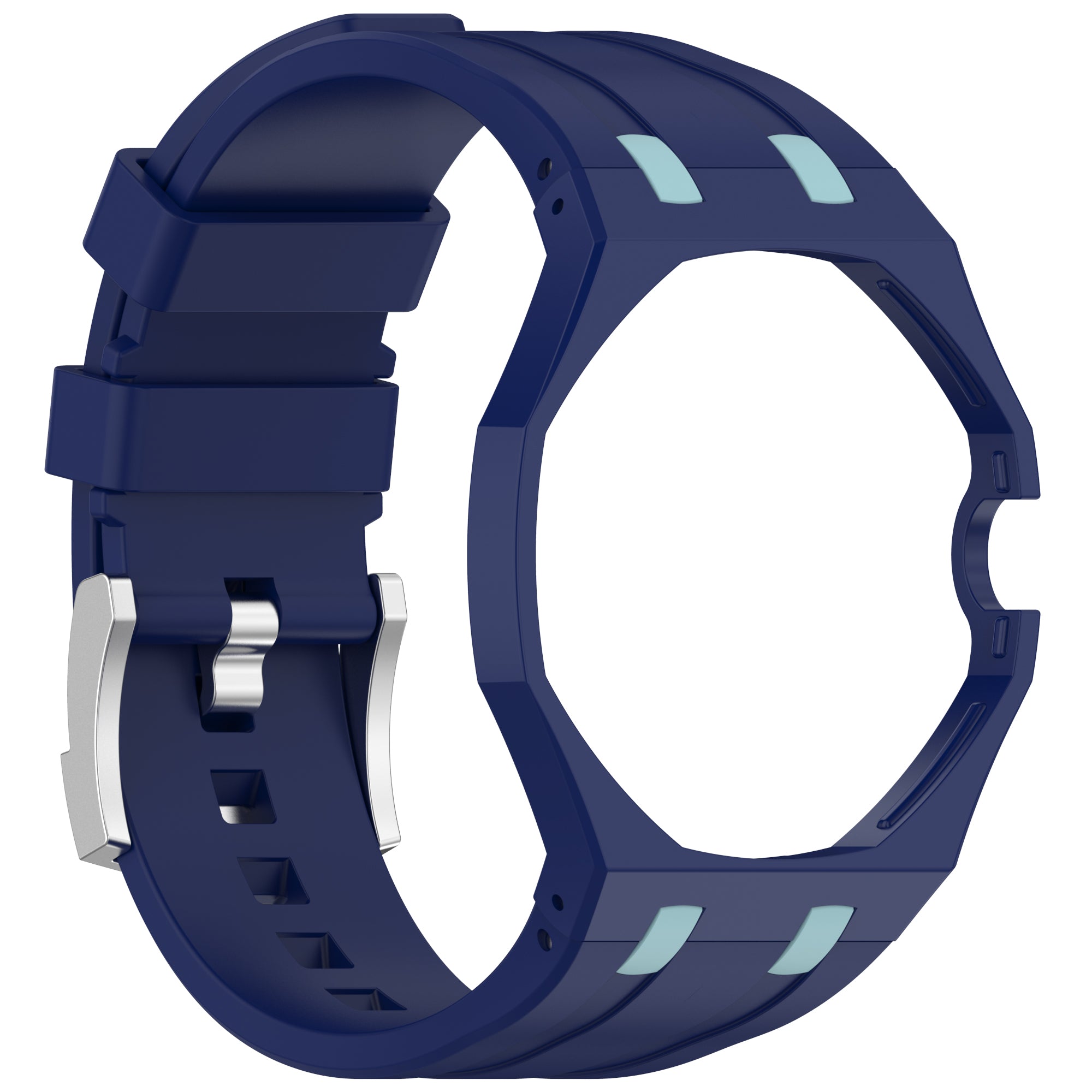 AP x Swatch Royal Pop Silicone Strap - Blue/Sky Blue | Strapify