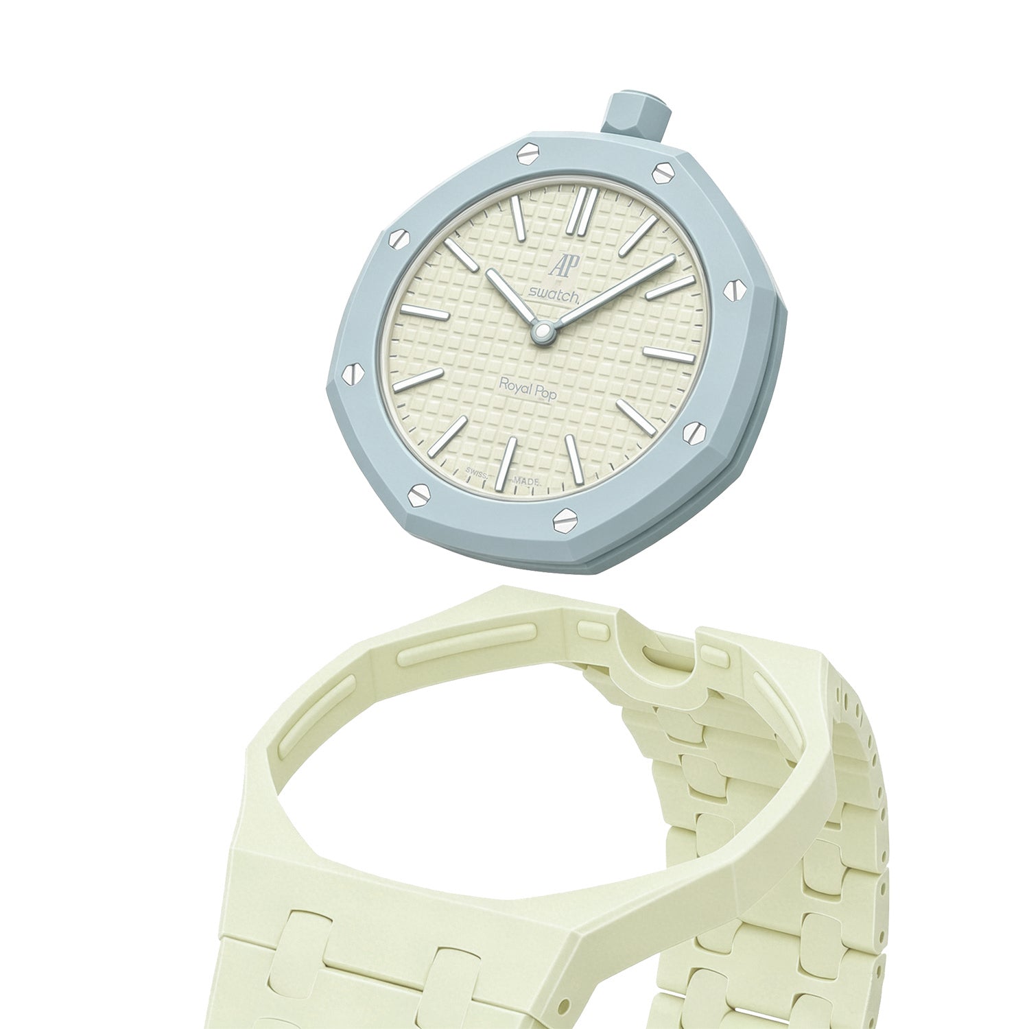[PRE-ORDER] [AP x Swatch Royal Pop] Bioceramic Strap - Pastel Yellow