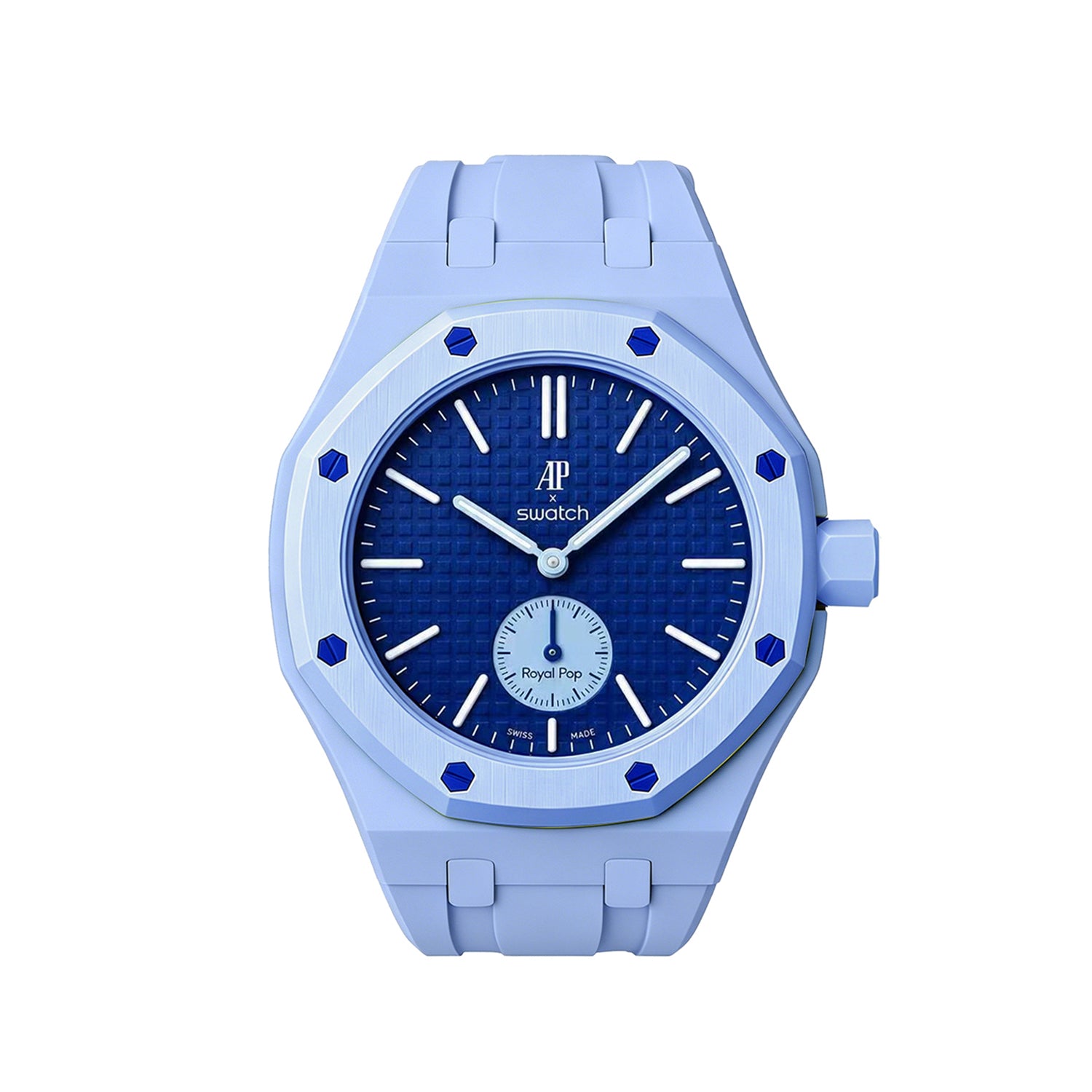 [PRE-ORDER] [AP x Swatch Royal Pop] Bioceramic/Silicone Strap  - Blue