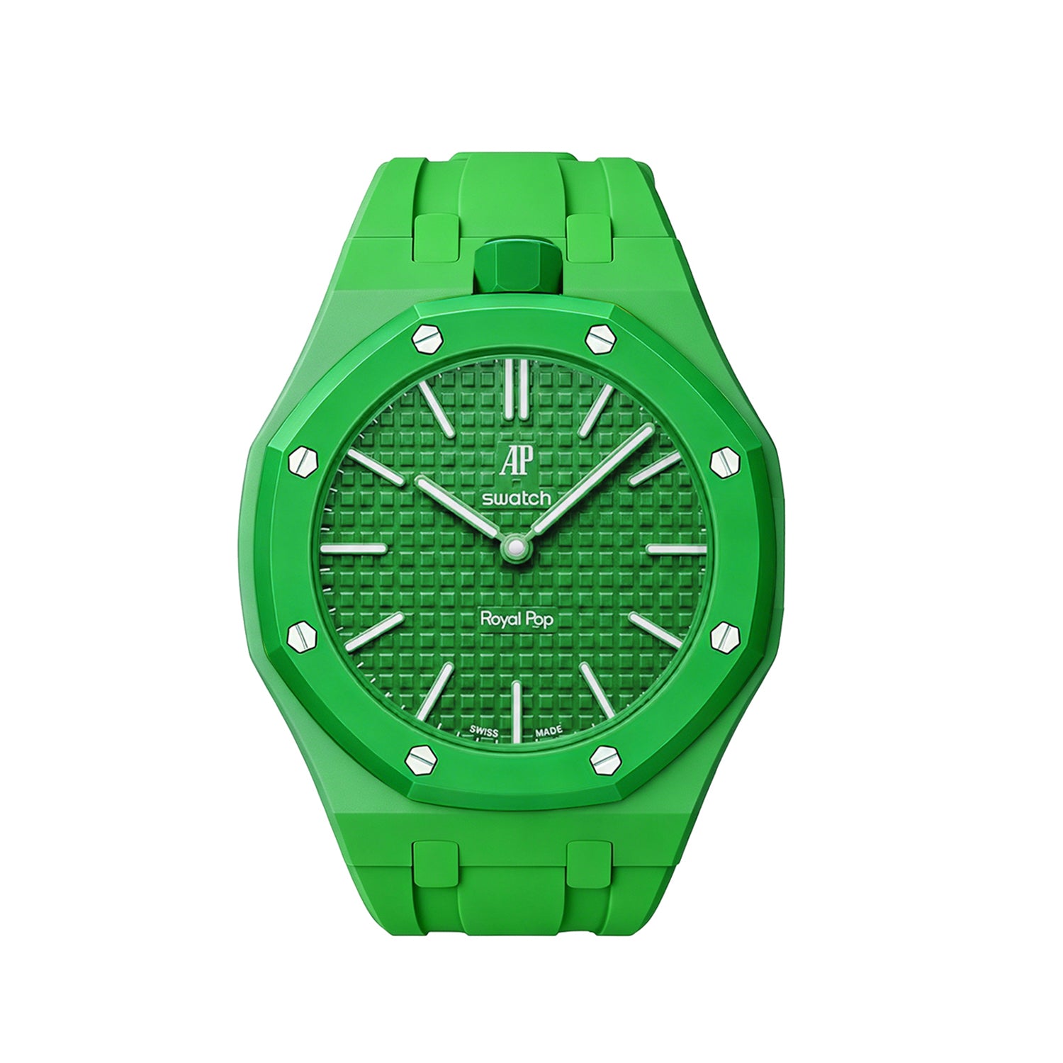 [PRE-ORDER] [AP x Swatch Royal Pop] Bioceramic/Silicone Strap - Green