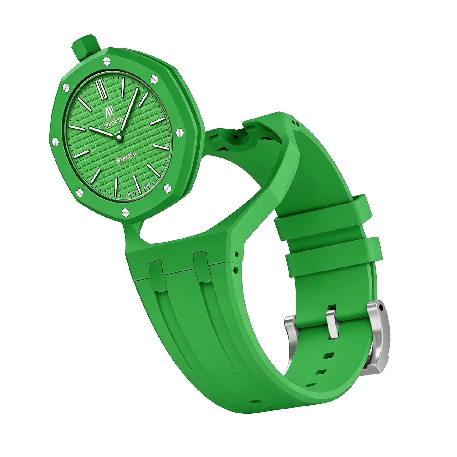 [PRE-ORDER] [AP x Swatch Royal Pop] Bioceramic/Silicone Strap - Green