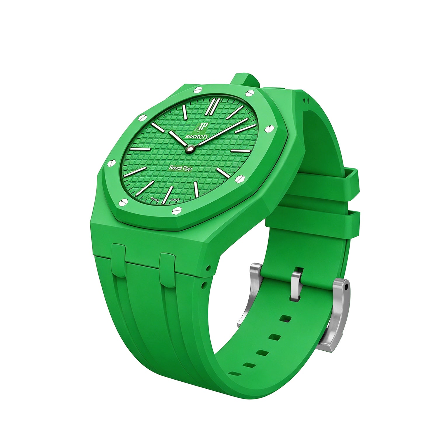 [PRE-ORDER] [AP x Swatch Royal Pop] Bioceramic/Silicone Strap - Green