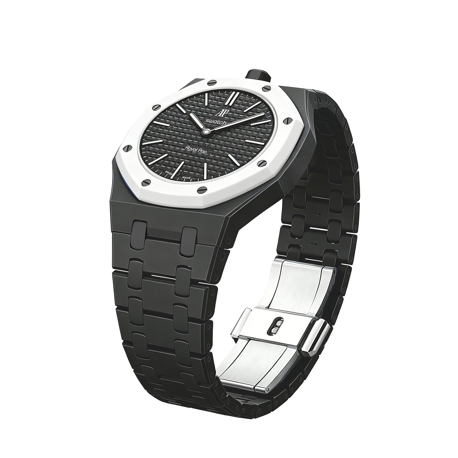 [PRE-ORDER] [AP x Swatch Royal Pop] Bioceramic Strap - Black