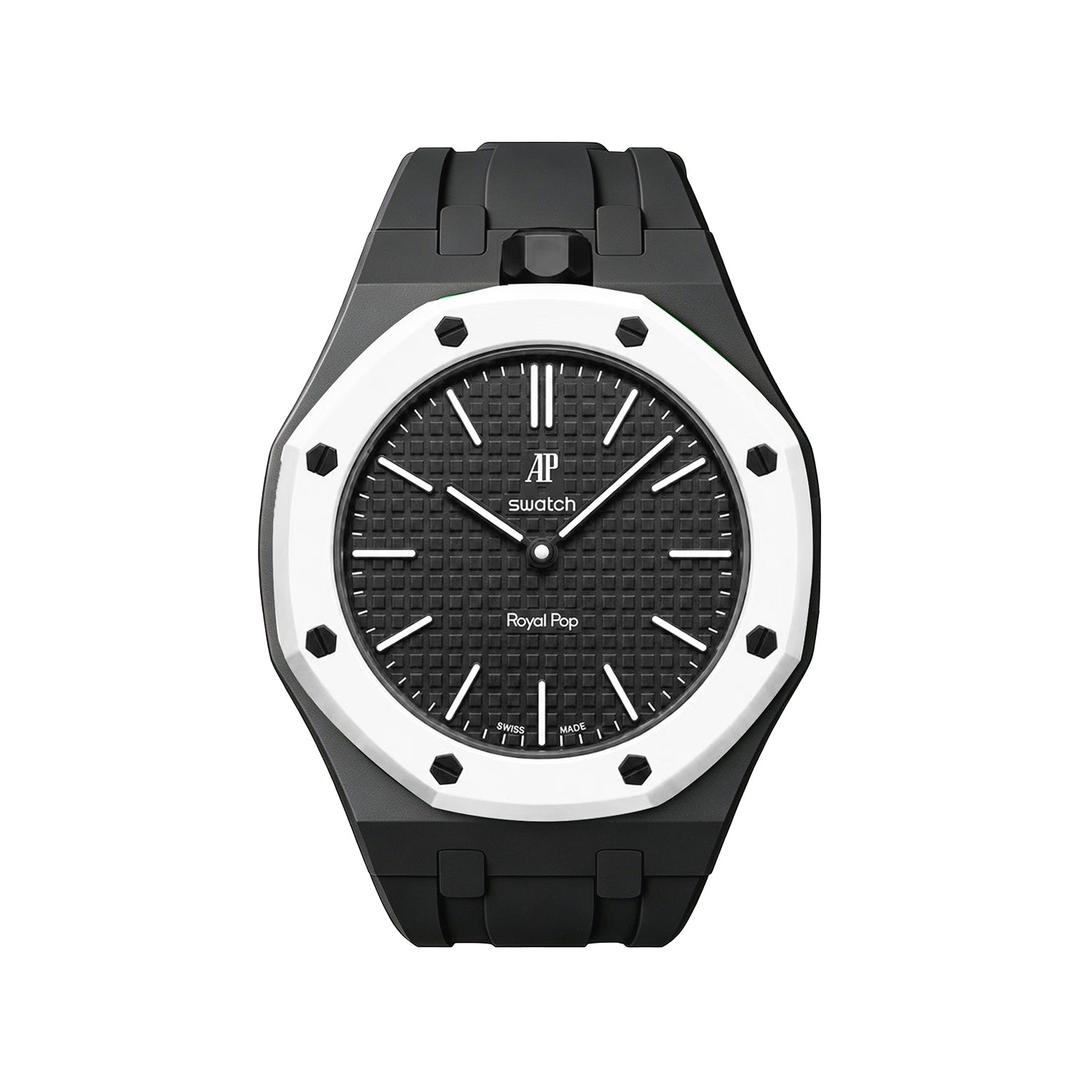 [AP x Swatch Royal Pop] Bioceramic/Silicone Strap - Black