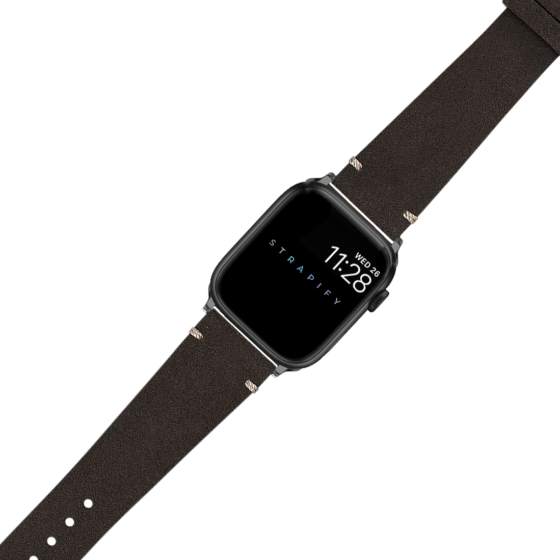 [Fitbit Charge 3 / 4] Alcantara Leather - Vintage - Dark Brown