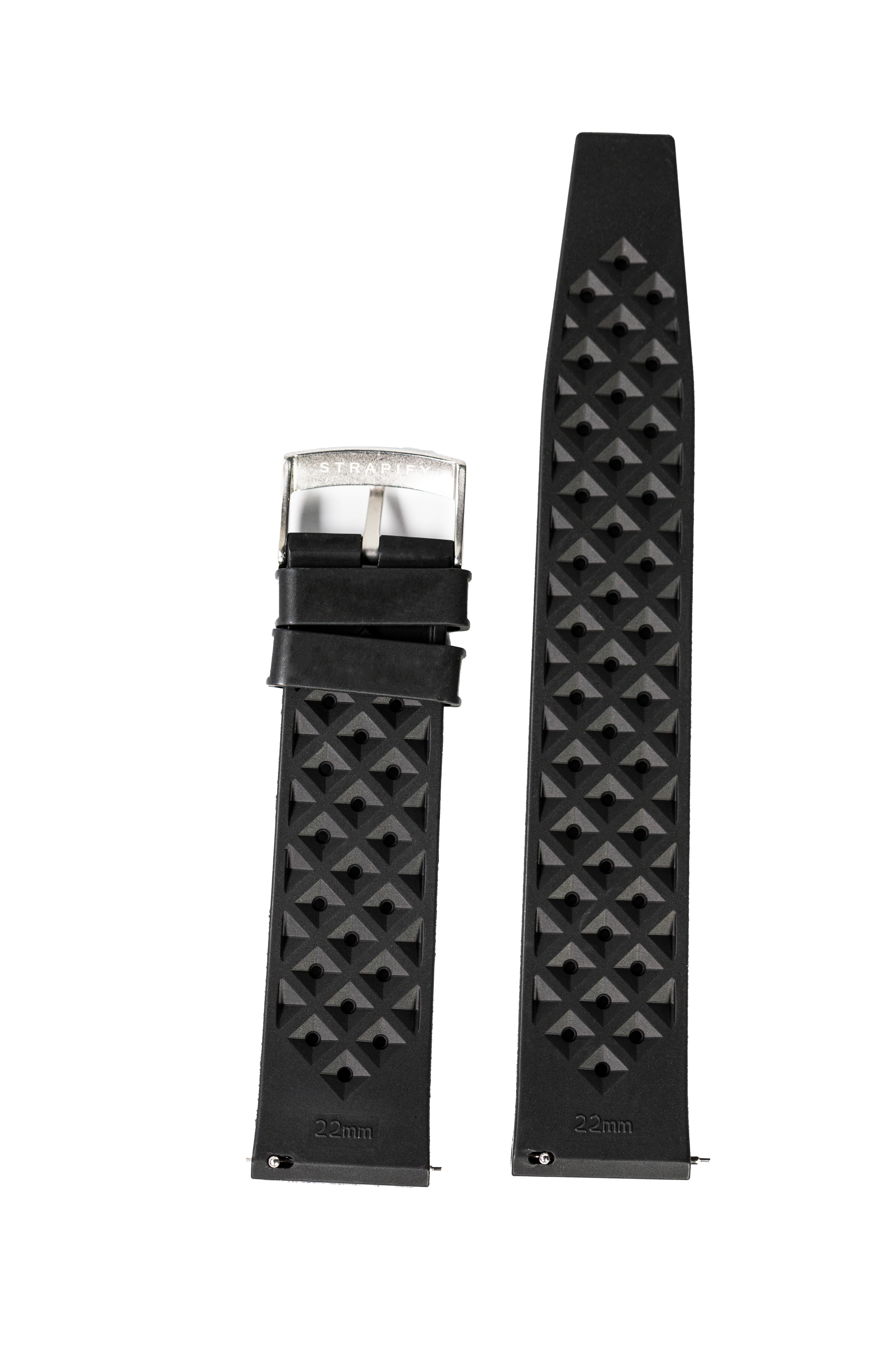 [Fitbit Versa 3 & 4/Sense 1 & 2] King Tropic FKM Rubber - Black