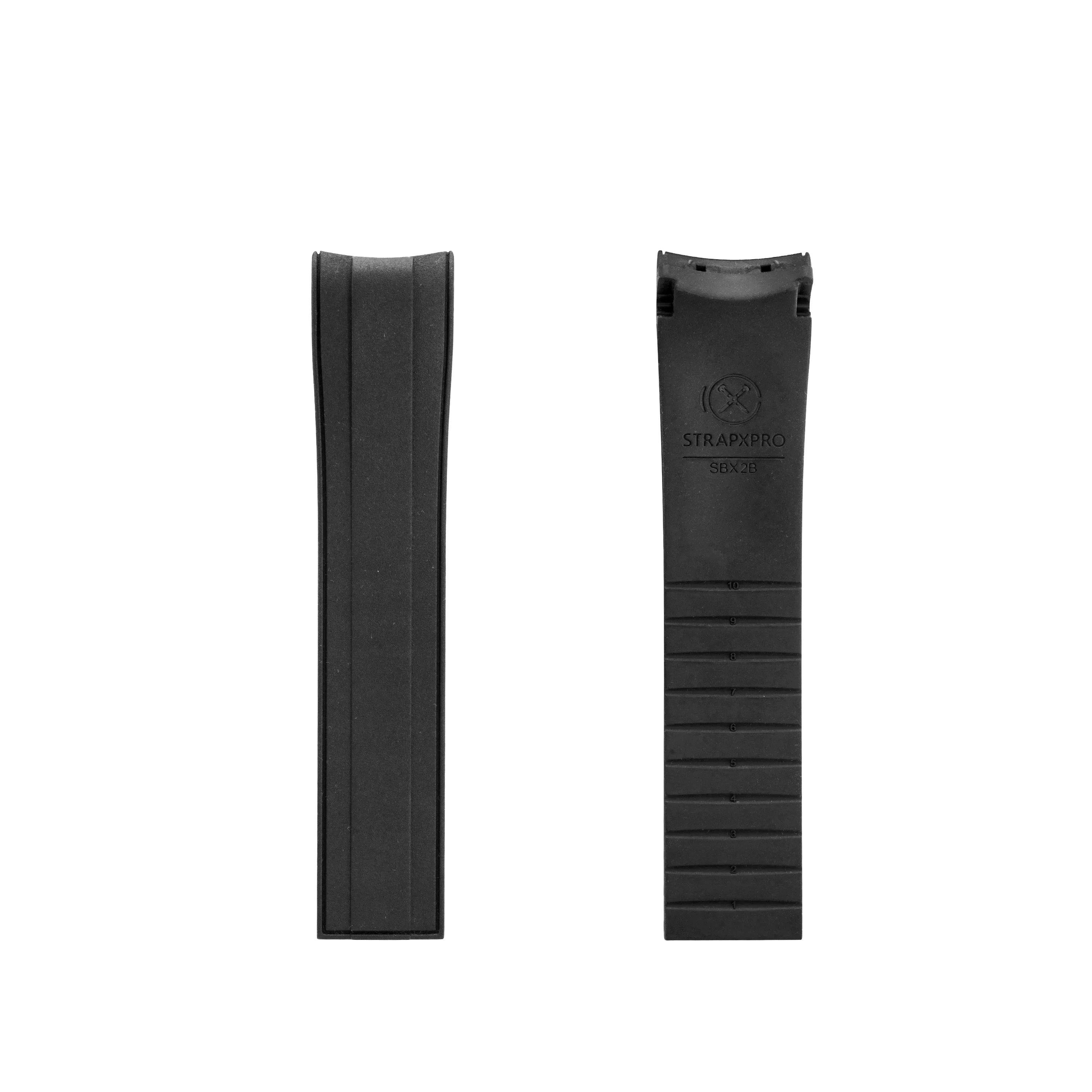 [StrapXPro] (SBX2B) Rubber Strap for Seiko Prospex Baby MM200 Series (Curved-Ends)