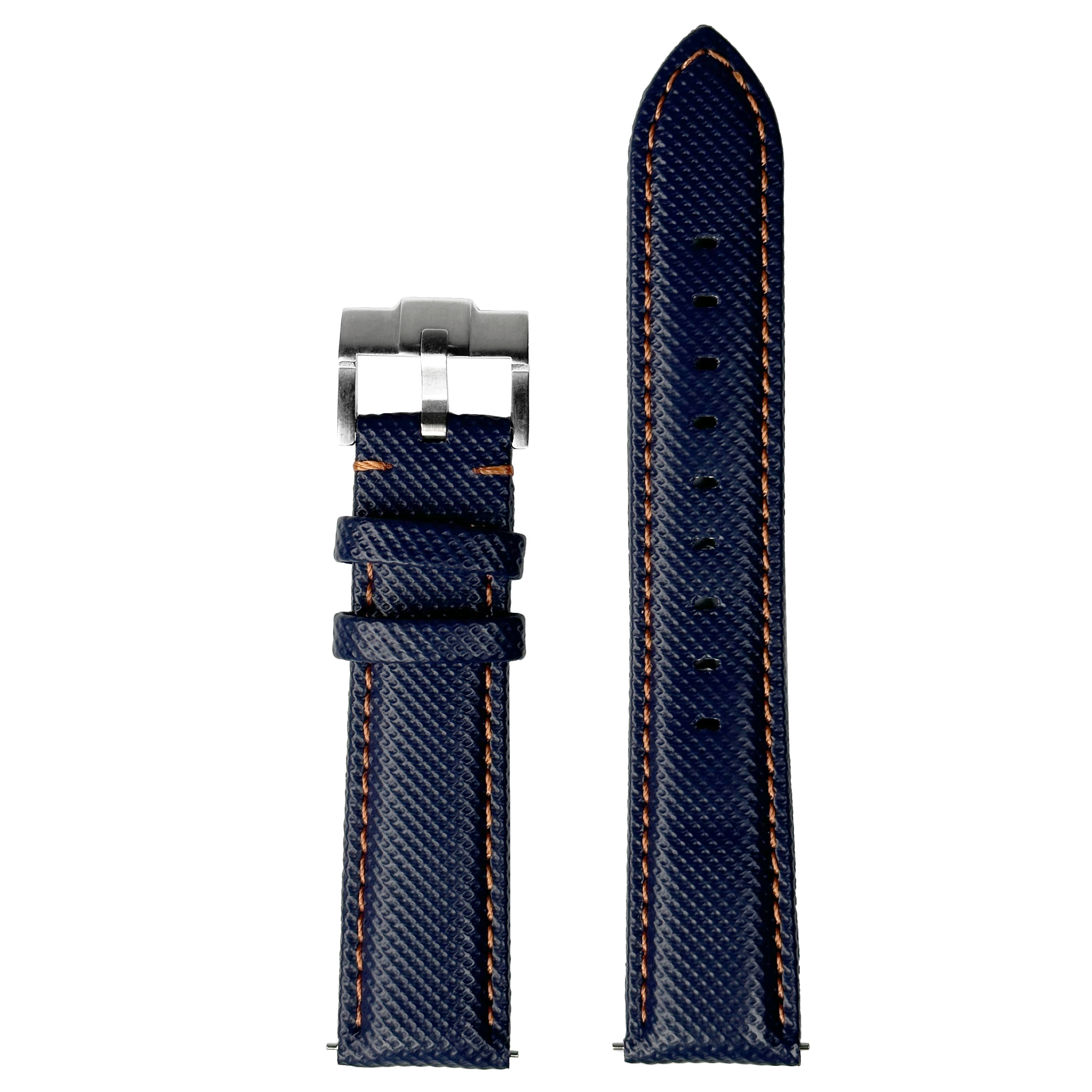 [QuickFit] Sailcloth - Navy Blue | Orange Stitching