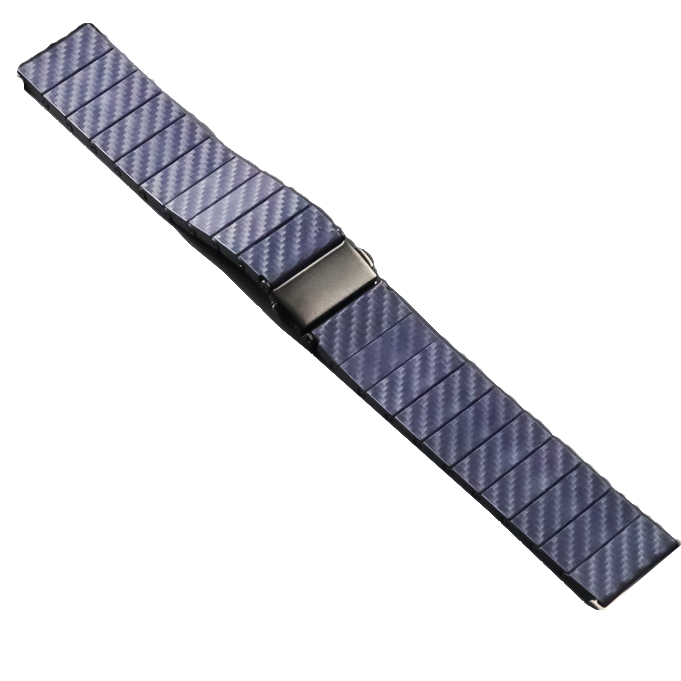 [Fitbit Versa 3 & 4/Sense 1 & 2] Carbon Fibre Bracelet - Blue