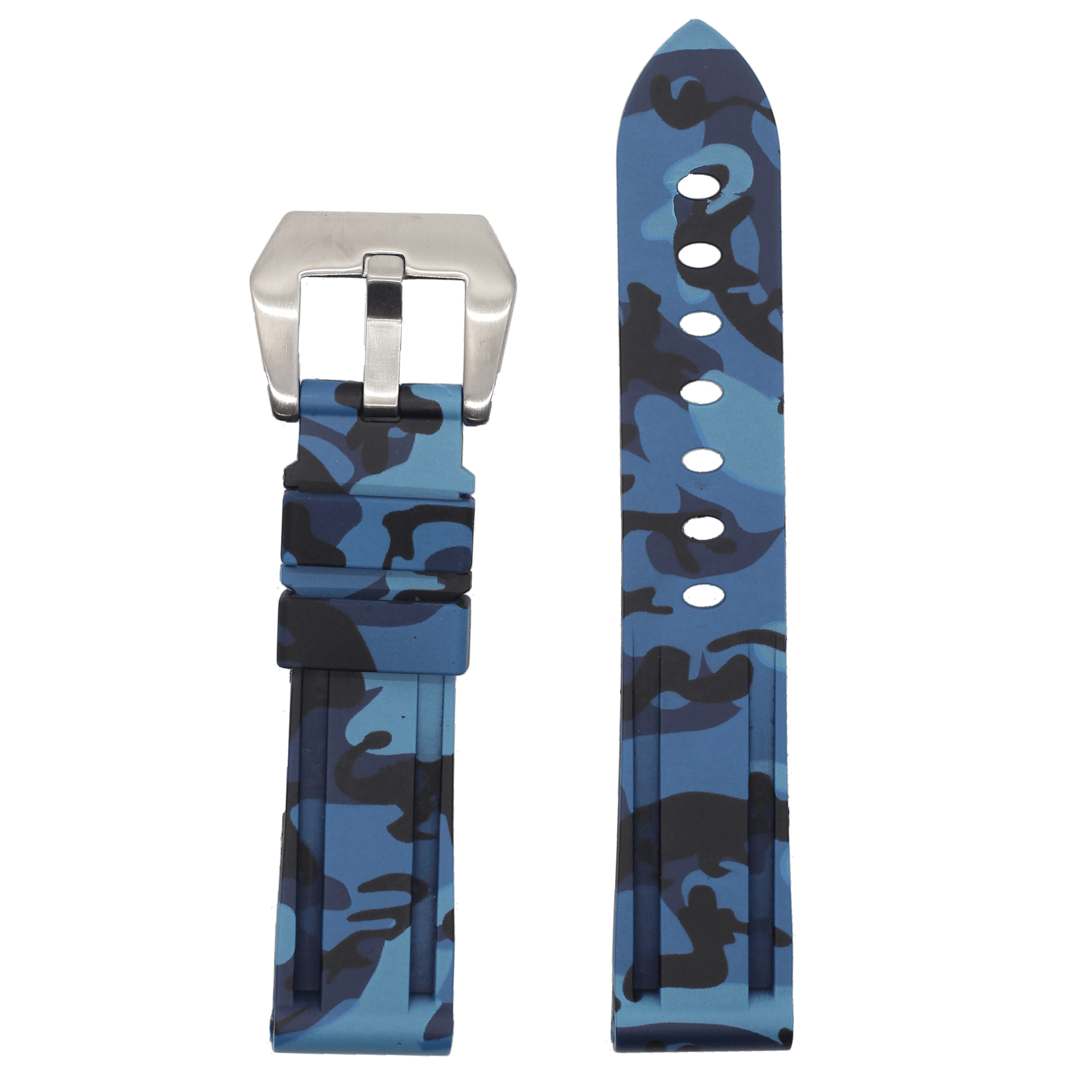 Camo Flexi Rubber - Blue - Strapify