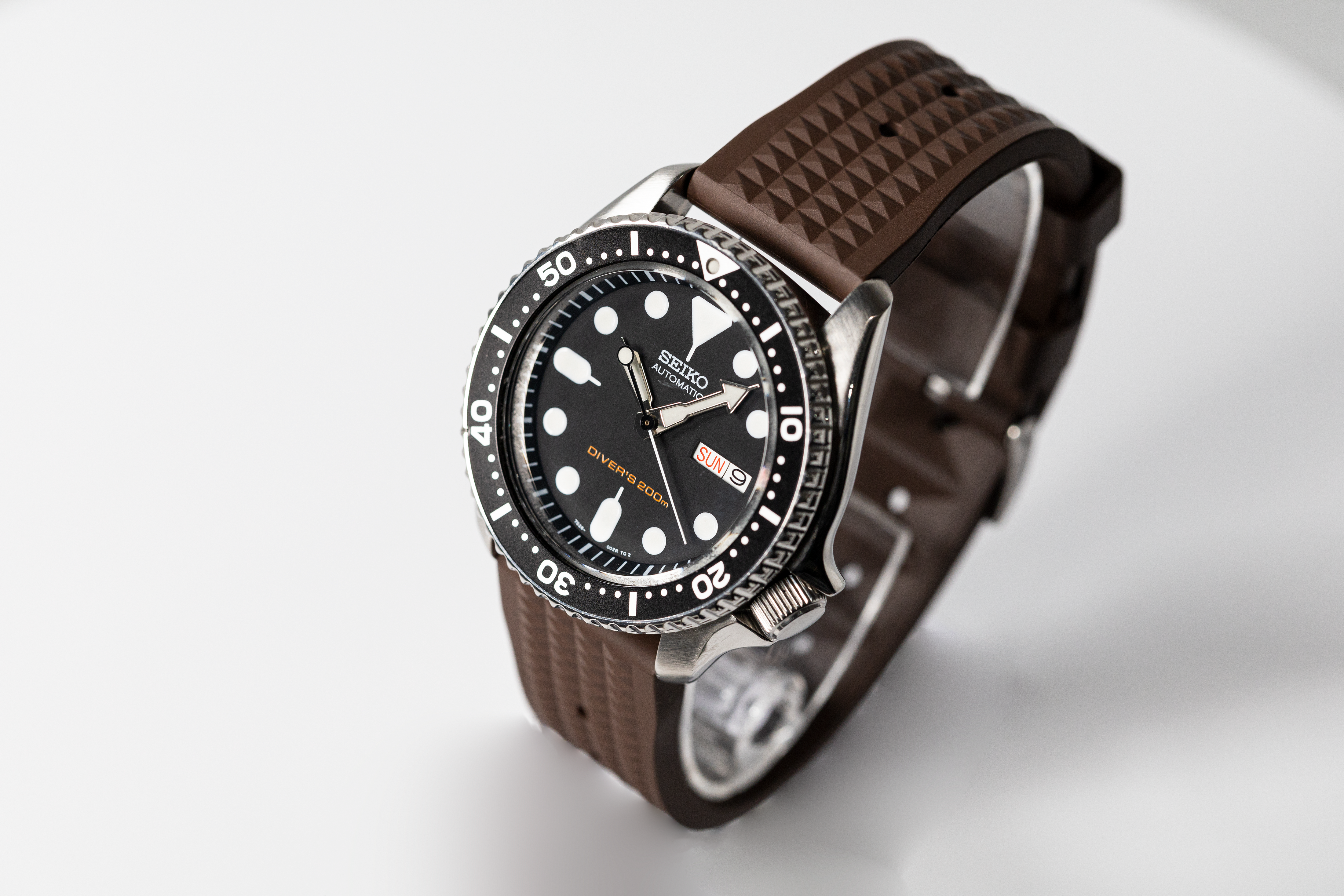 [Tissot Prx 40] King Waffle FKM Rubber - Coffee Brown