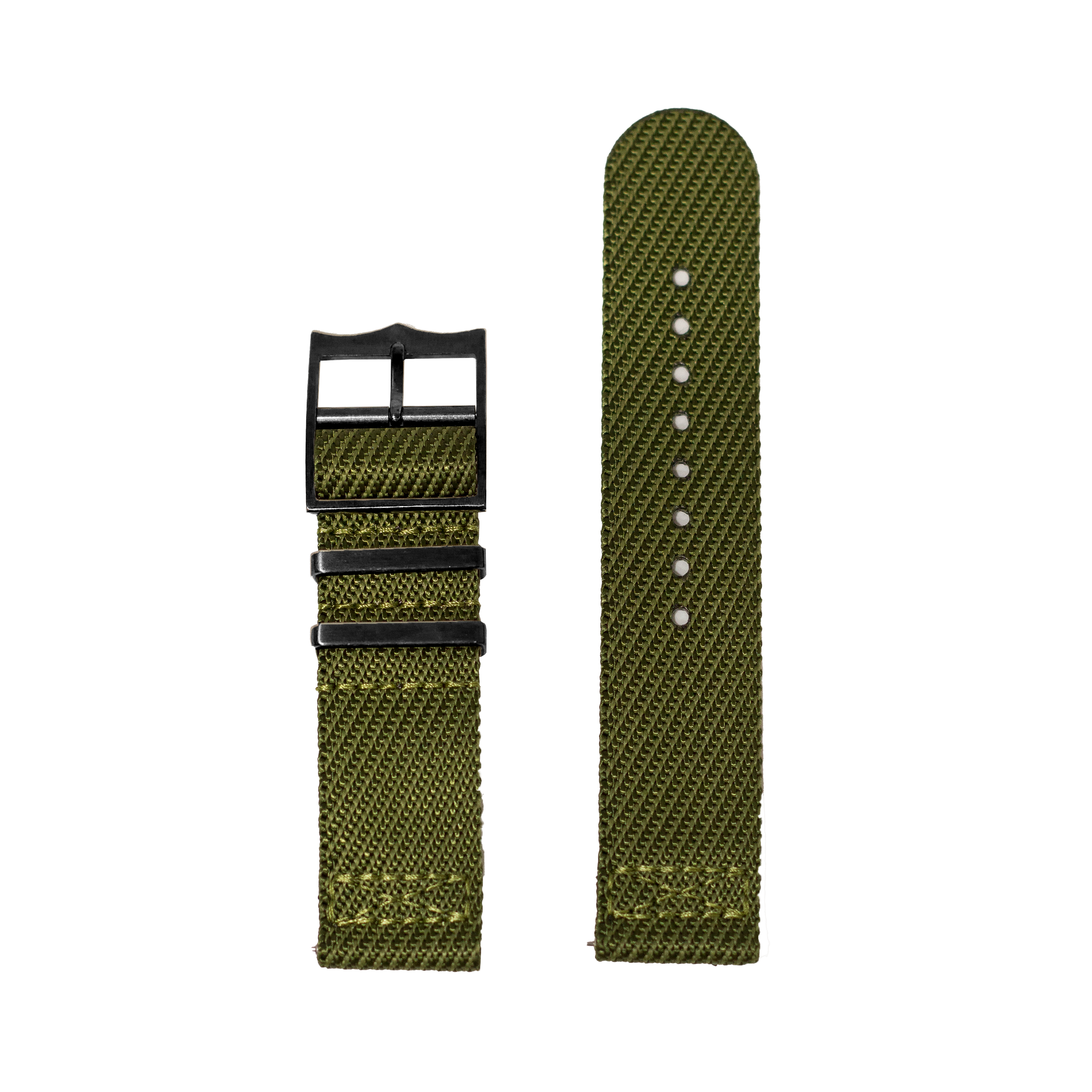 [Fitbit Versa 3 & 4/Sense 1 & 2] Cross Militex - Army Green [Black Hardware]