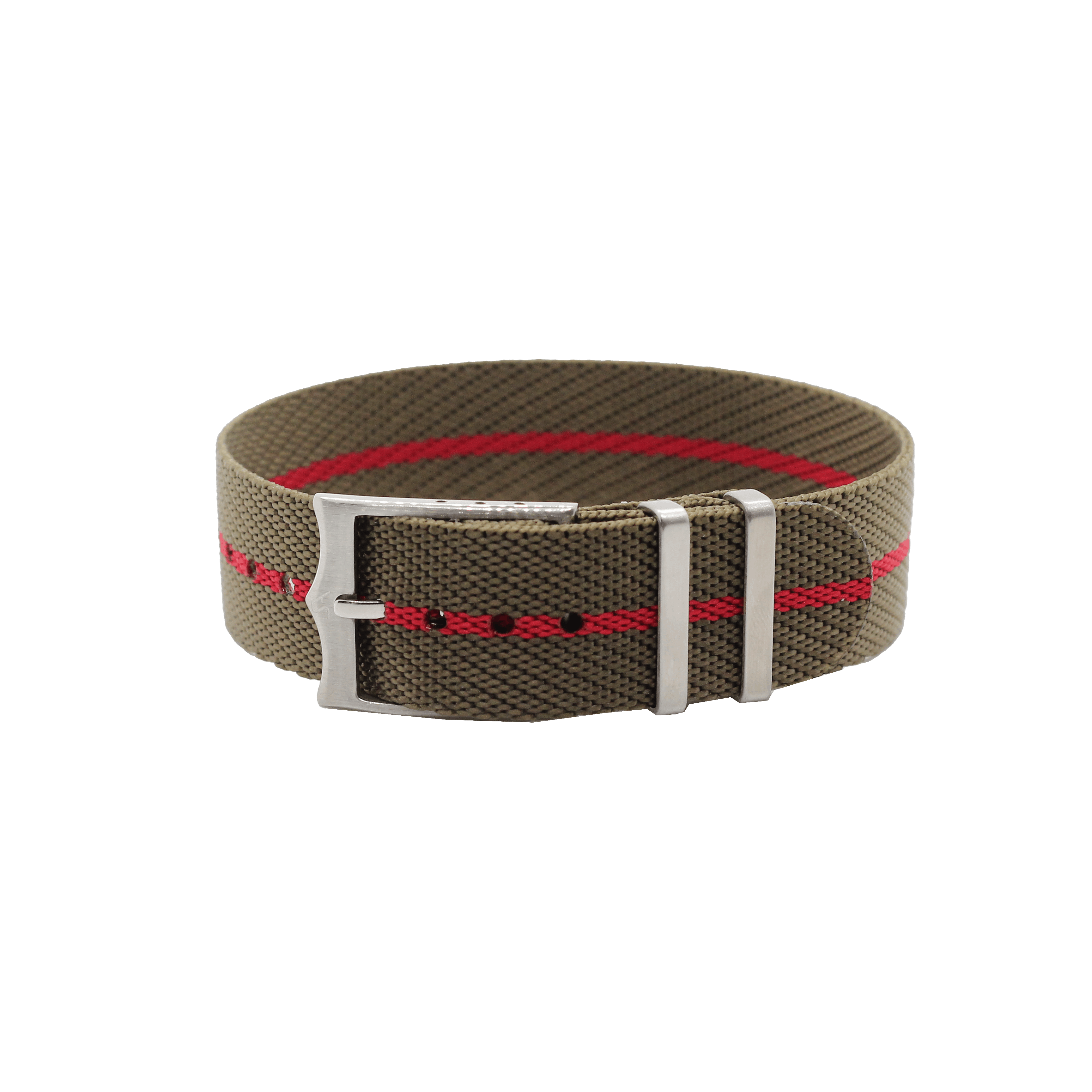 [G-Shock 16mm to 22mm] Cross Militex - Olive Green / Red