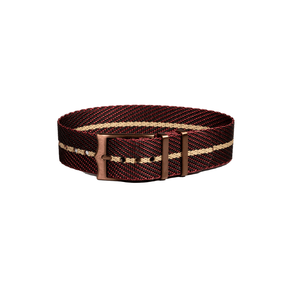 Cross Militex (Adjustable) - Wine Red/Wheat [Bronze Coloured Hardware] for Pixel Watch 1-5 41mm