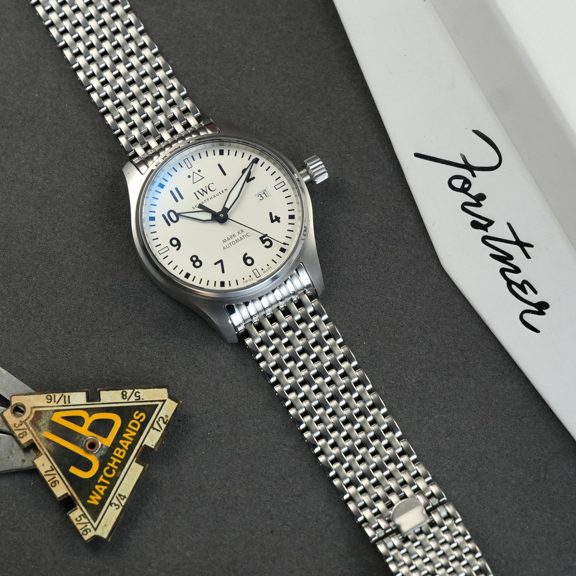 [Forstner] 11-Row Beads of Rice Bracelet for IWC Mark XX