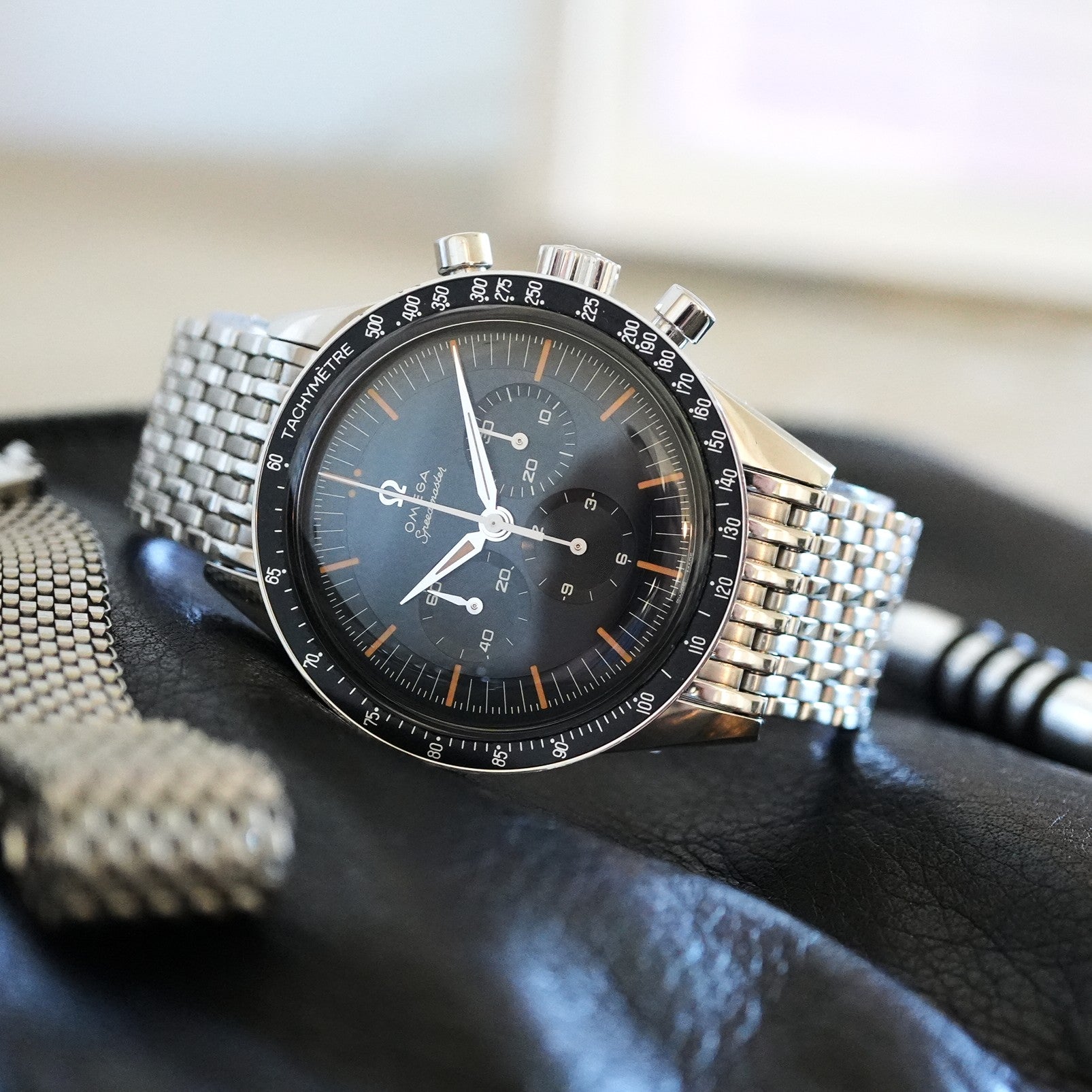 [Forstner] 11-Row Beads of Rice Bracelet for Omega Speedmaster Professional and FOIS