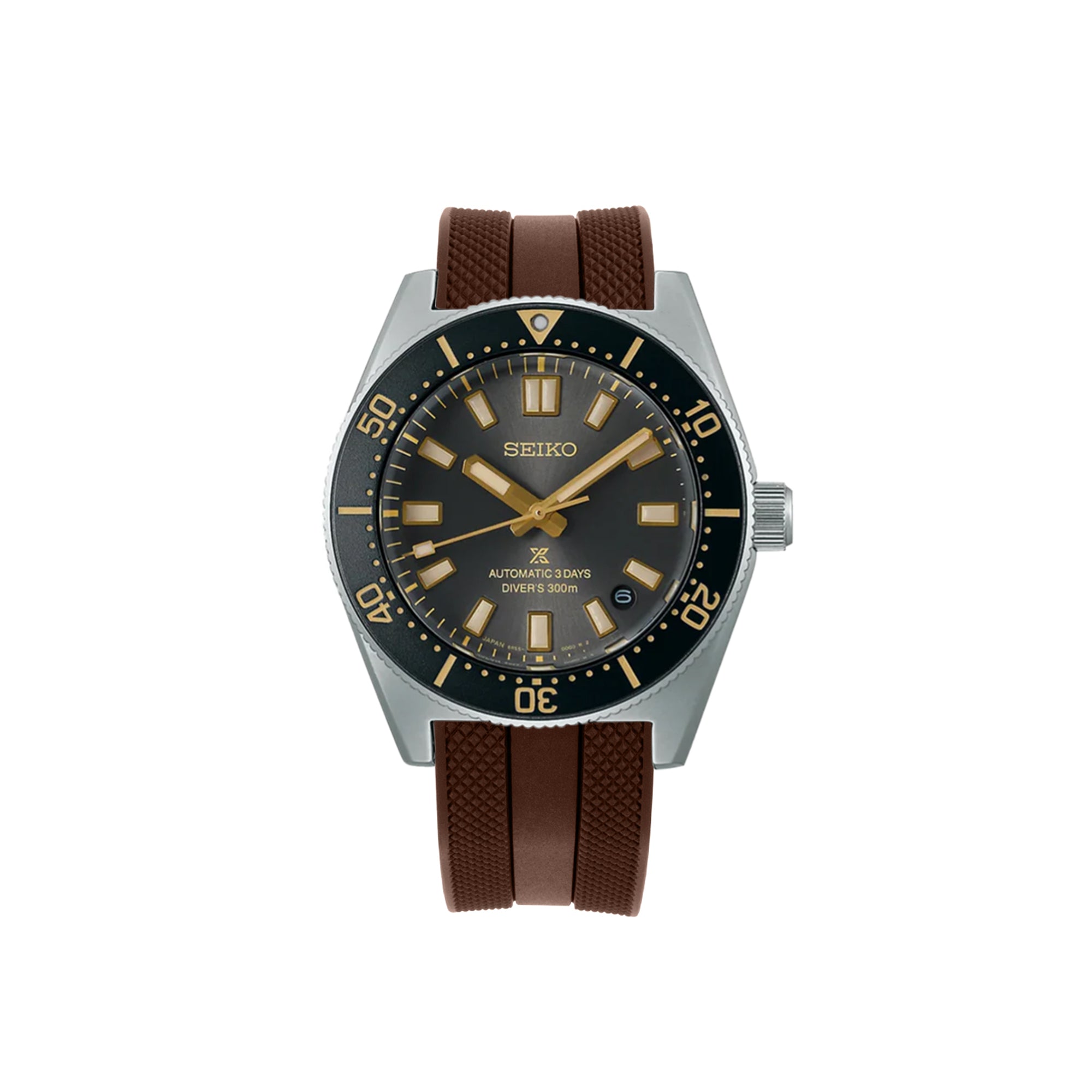 [StrapXPro] (SPX1C) Rubber Strap for Seiko Prospex New 1965 Heritage 62MAS 300M Series (Curved-Ends)