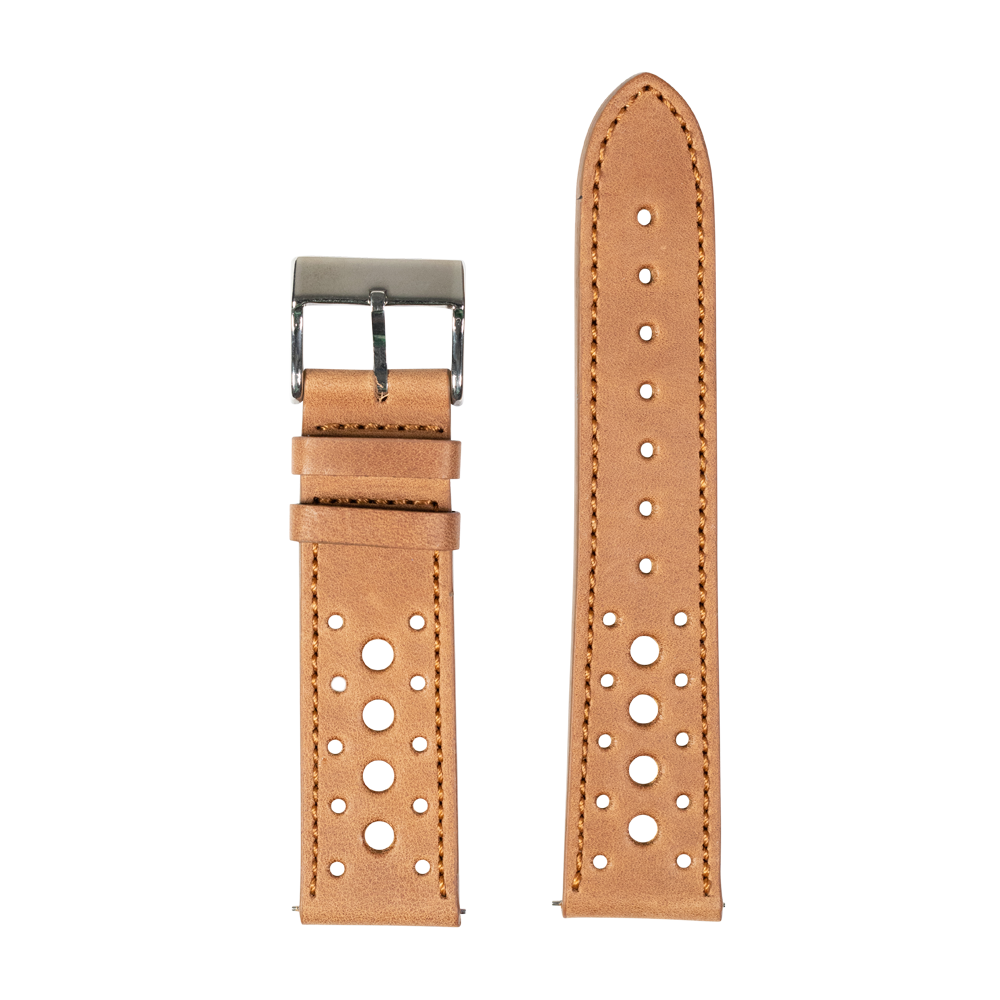 [Fitbit Versa 3 & 4/Sense 1 & 2] Leather - Daytona - Brown
