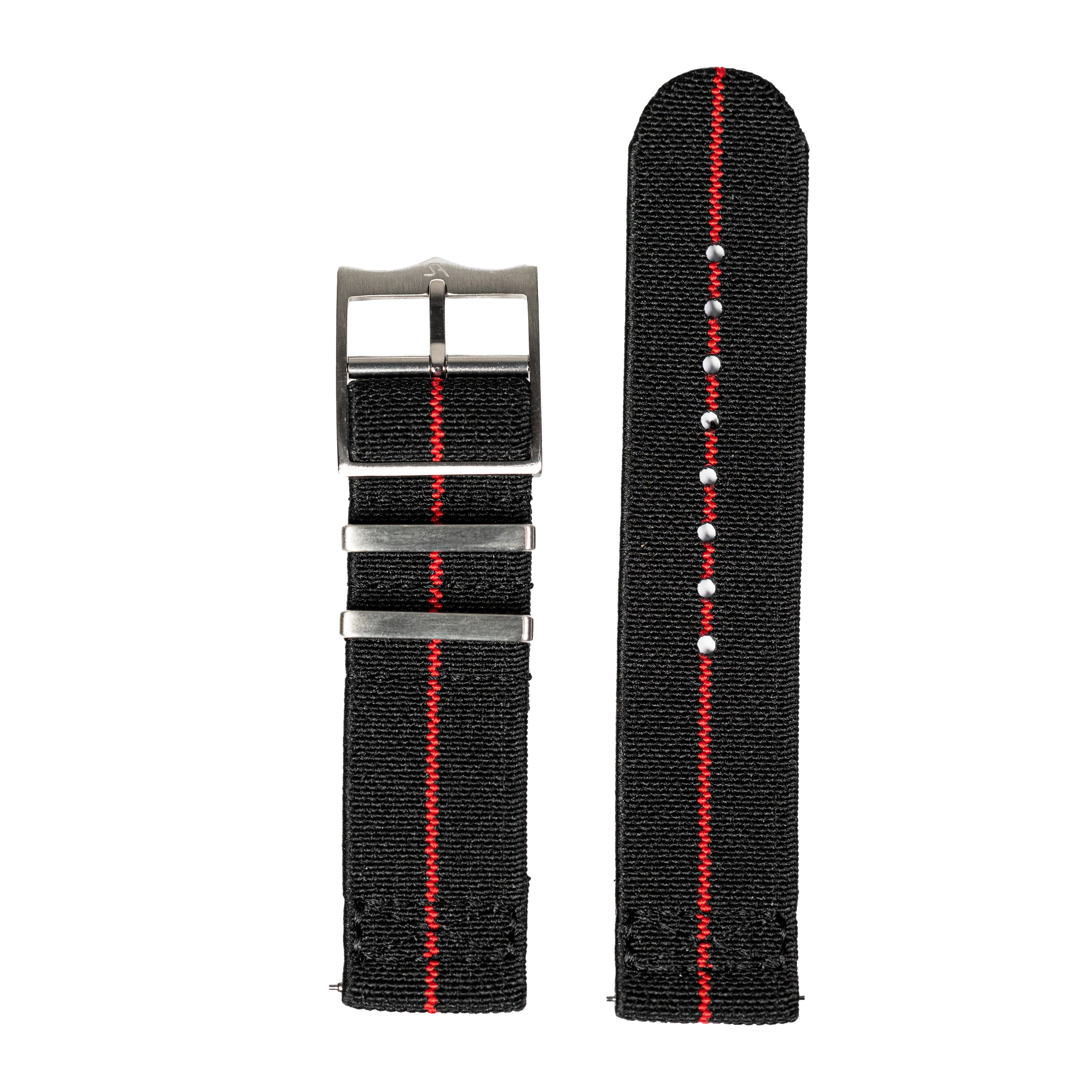 [Fitbit Versa 3 & 4/Sense 1 & 2] ElastoFlex - Black/Red