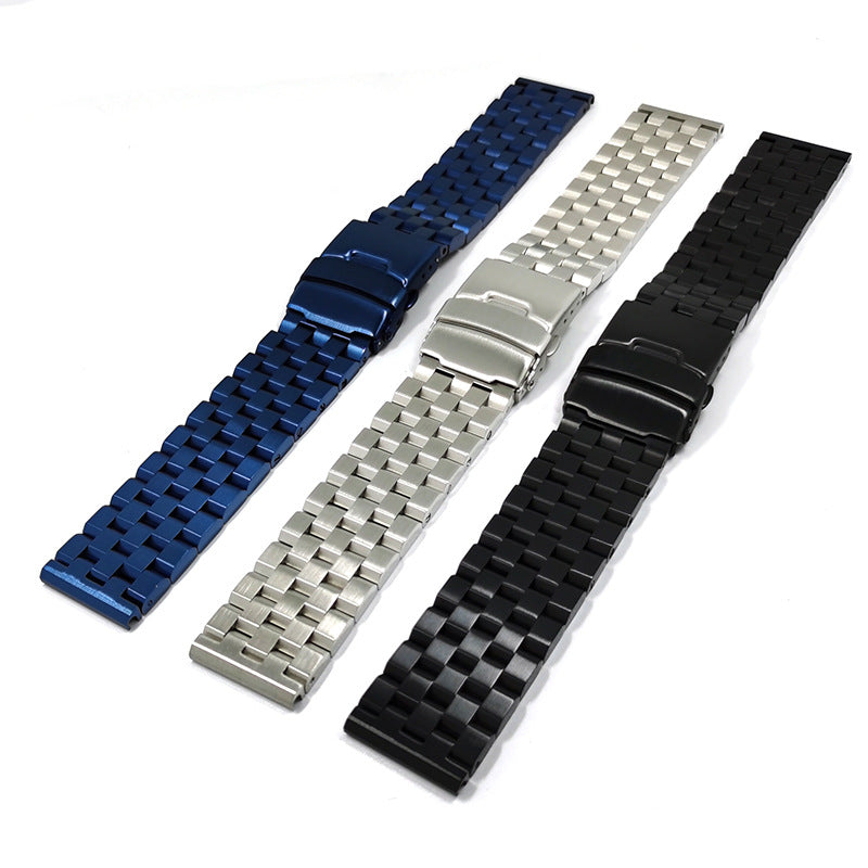 [Fitbit Versa 3 & 4/Sense 1 & 2] Engineer Bracelet - Folding Deployant Clasp - Blue