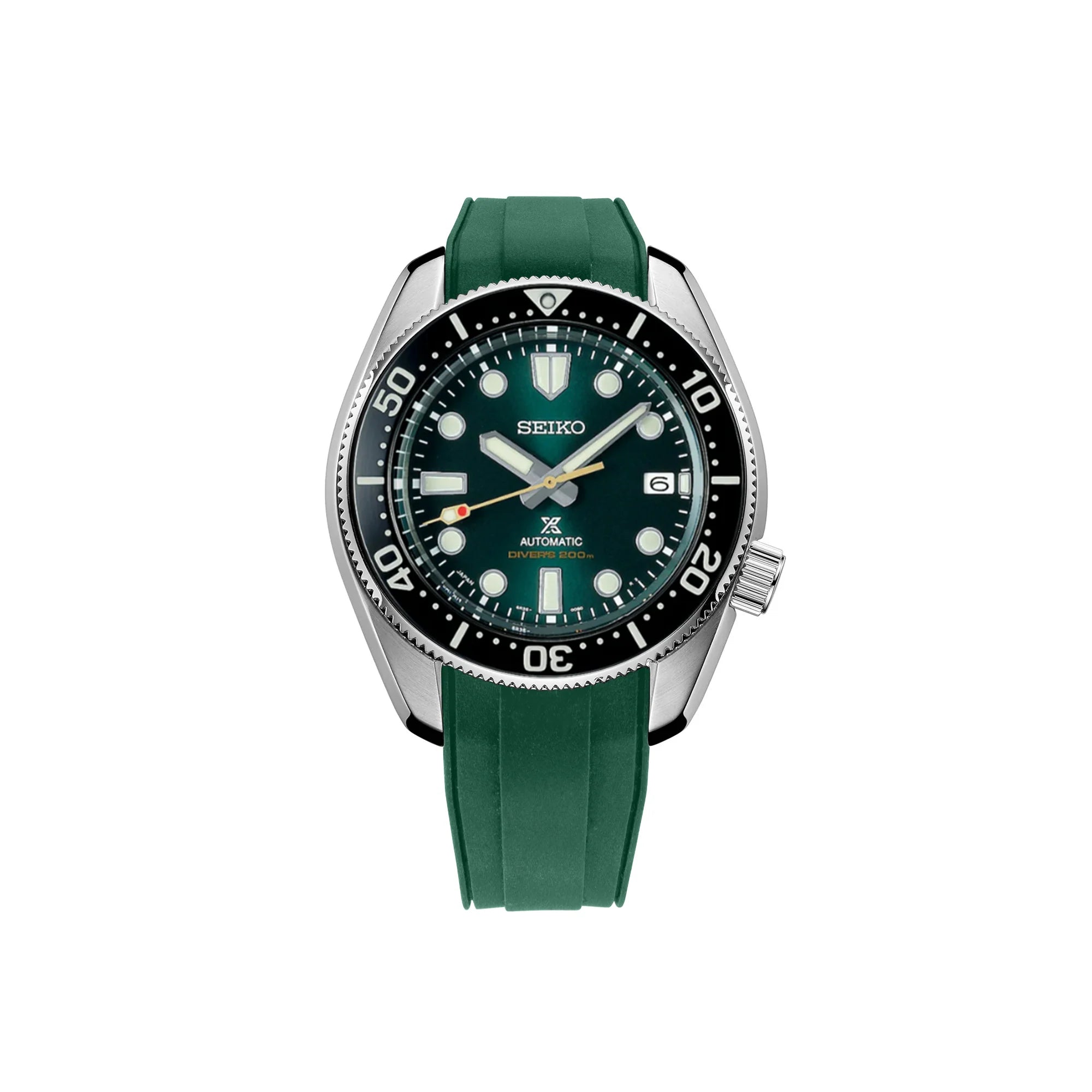 [StrapXPro] (SBX1A) Rubber Strap for Seiko Prospex Baby Marinemaster MM200 Series (Curved-Ends)