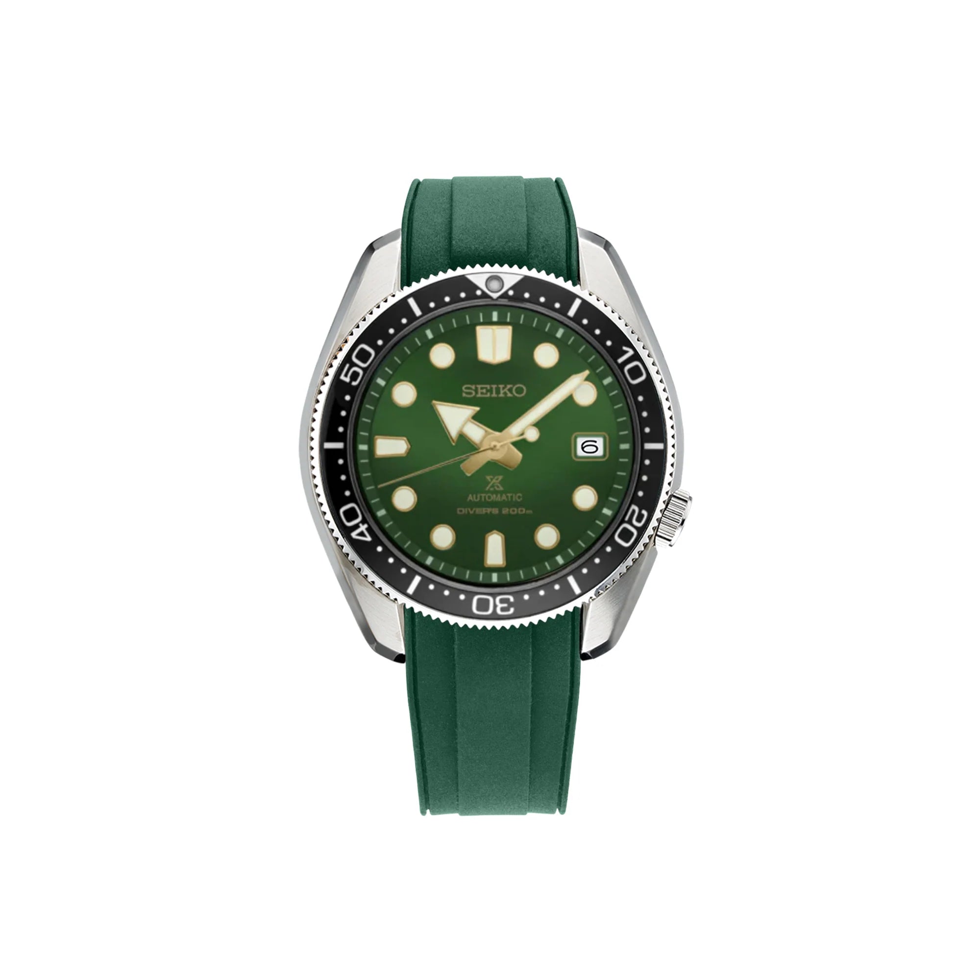 [StrapXPro] (SBX2B) Rubber Strap for Seiko Prospex Baby MM200 Series (Curved-Ends)