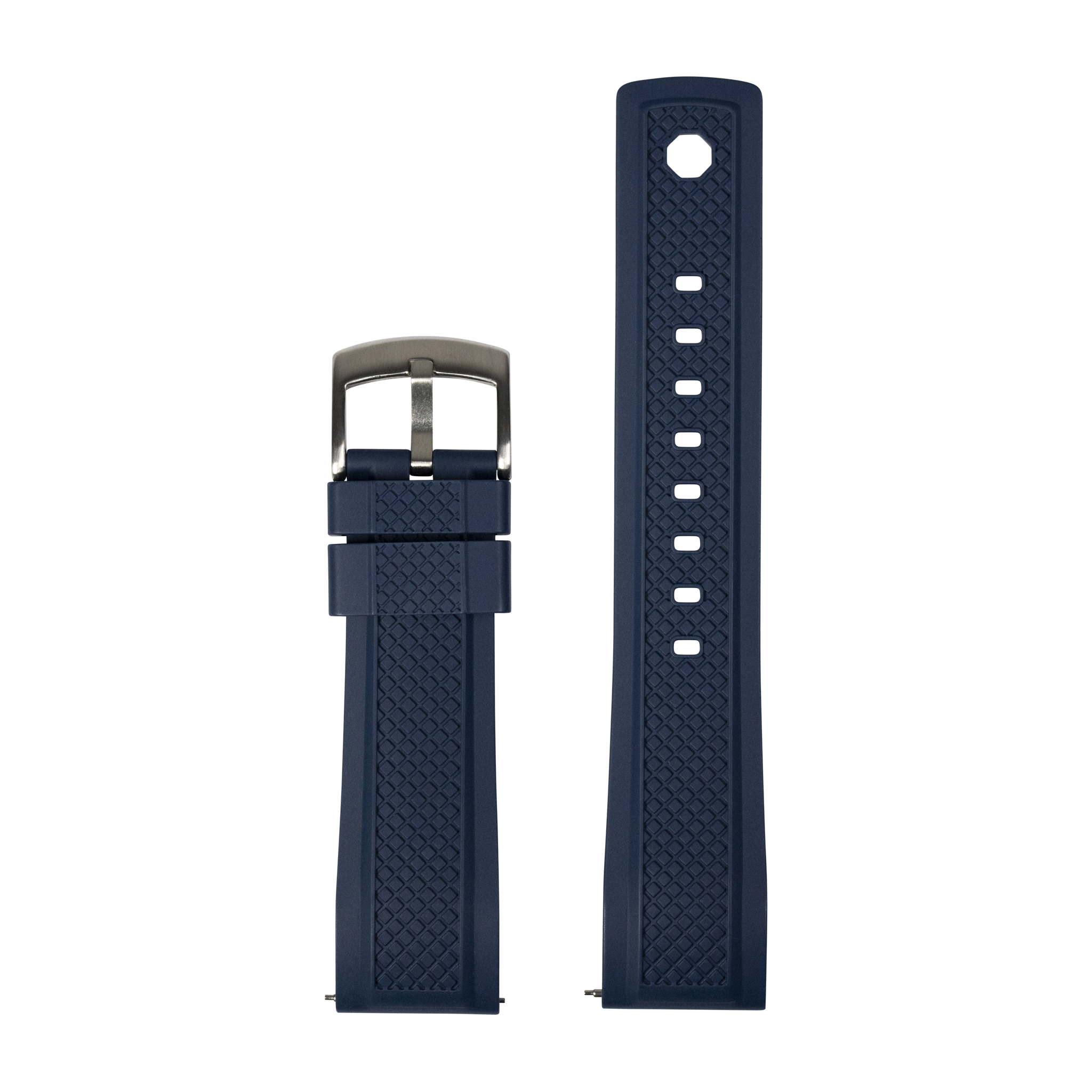 [Fitbit Versa 3 & 4/Sense 1 & 2] GridLock FKM Rubber - Navy Blue