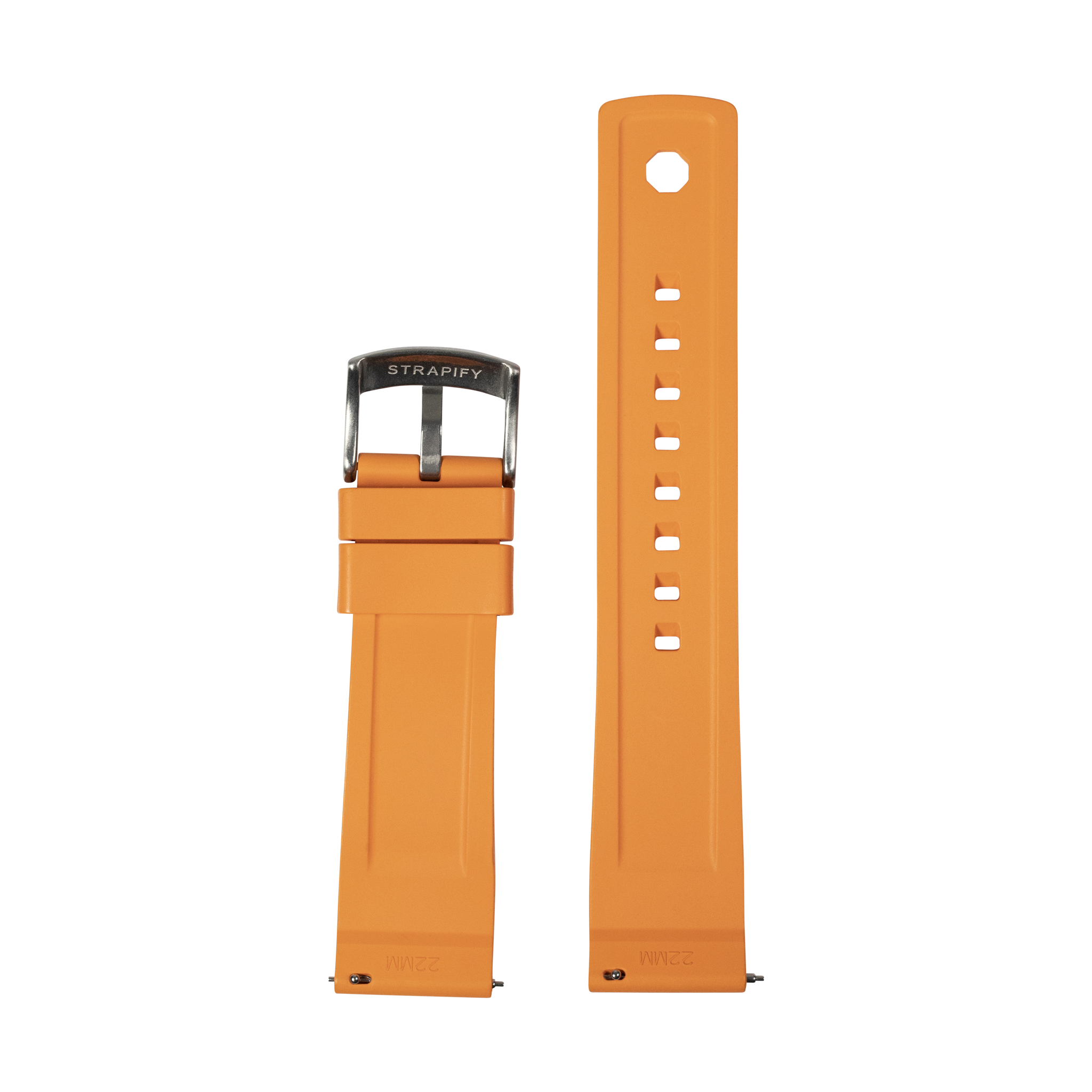 [Tissot Prx 40] GridLock FKM Rubber - Orange
