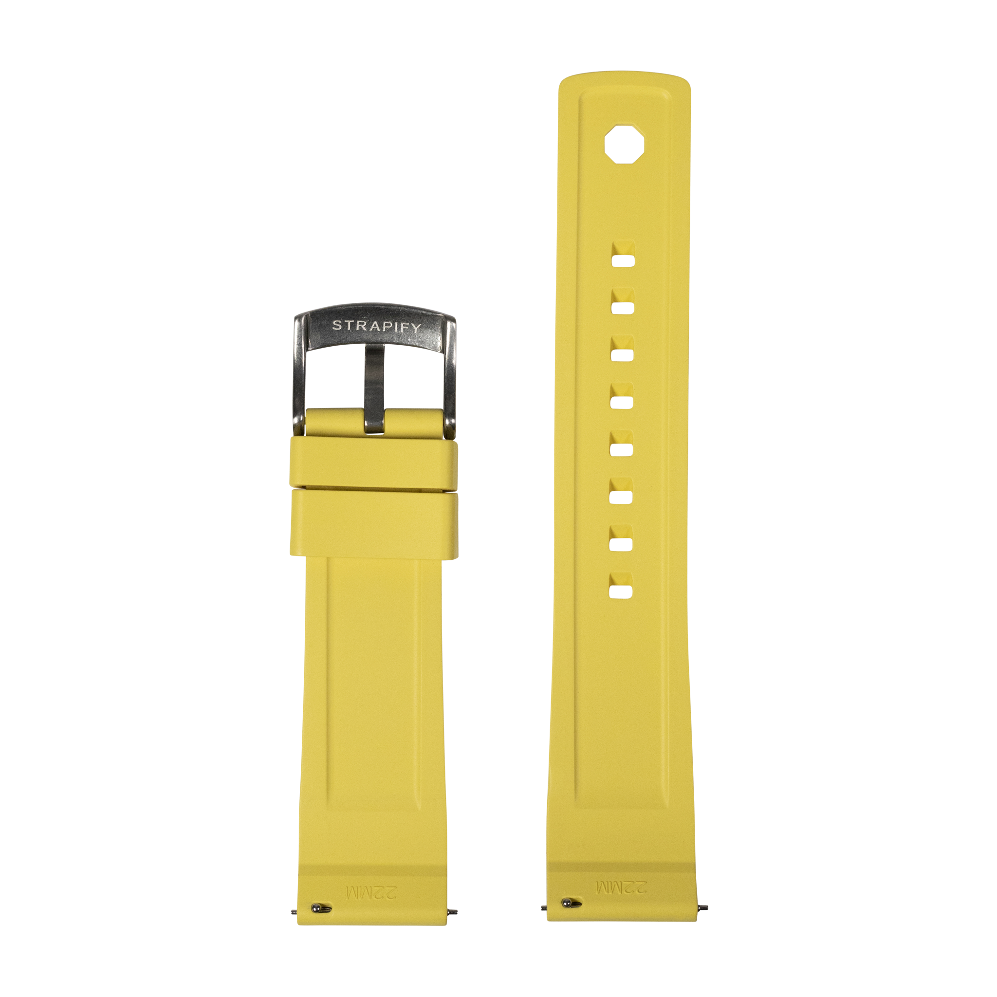 [Tissot Prx 40] GridLock FKM Rubber - Yellow