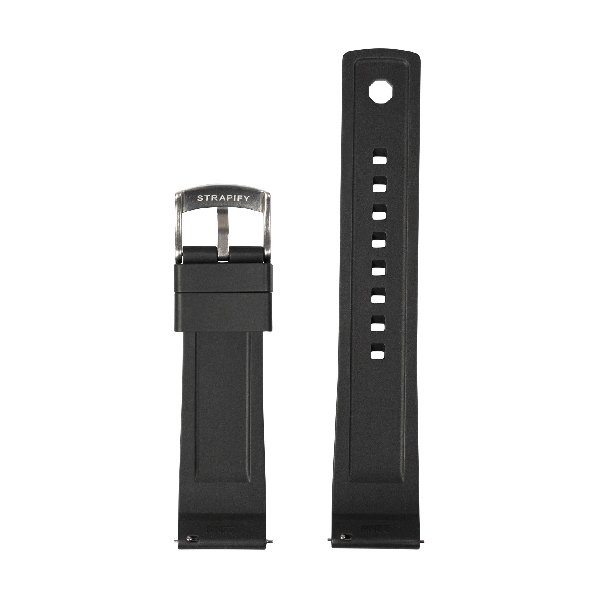[Fitbit Versa 3 & 4/Sense 1 & 2] GridLock FKM Rubber - Black