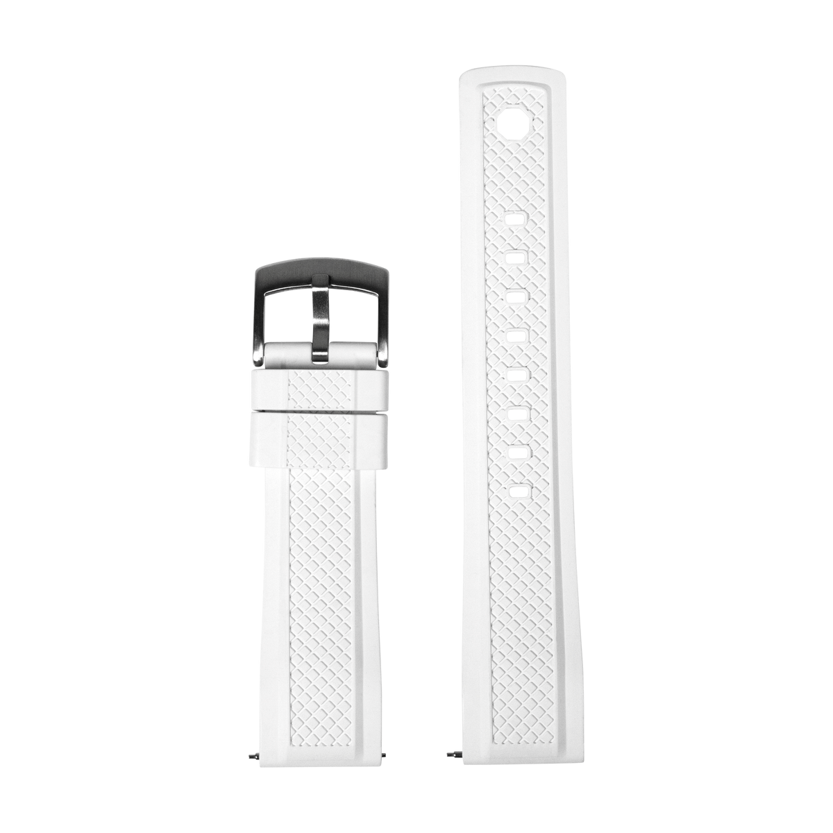 GridLock FKM Rubber - White for Pixel Watch 3-5 45mm