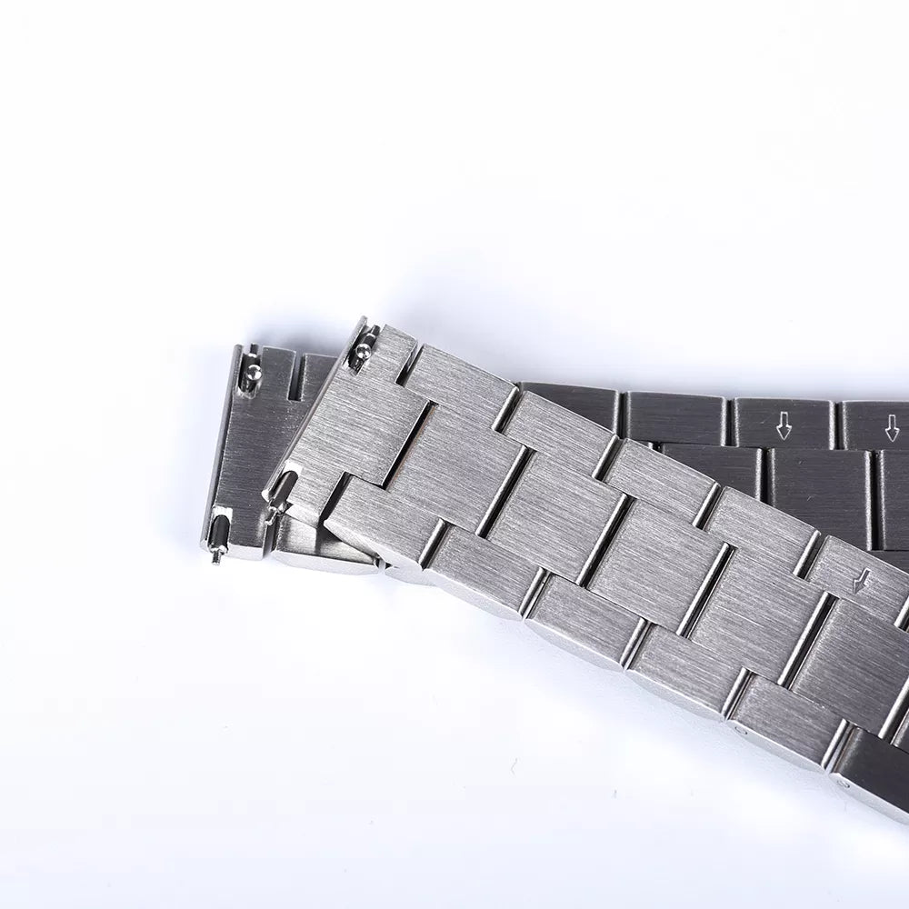 [Fitbit Versa 3 & 4/Sense 1 & 2] Steel Bracelet - Hex Link with Safety Deployant Clasp