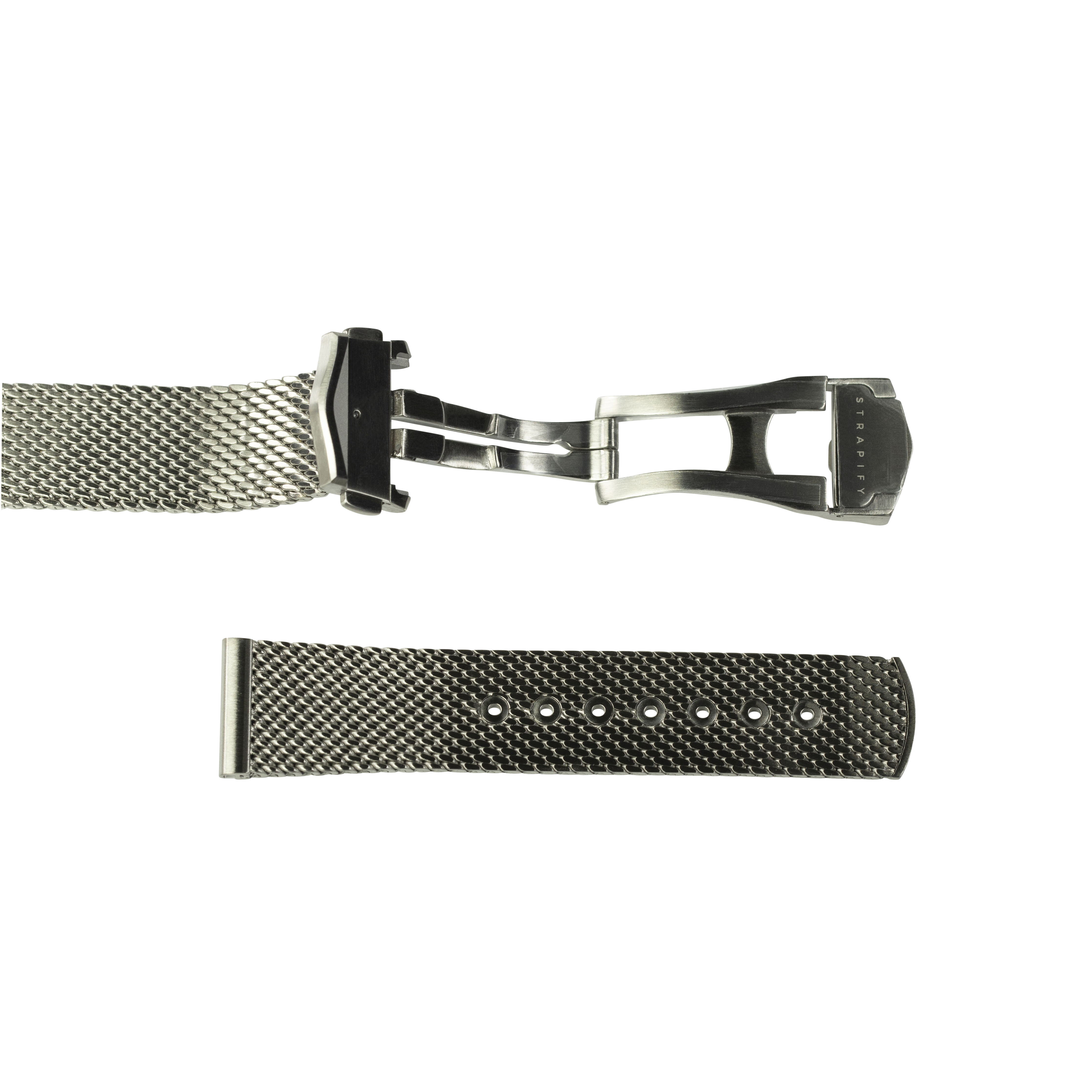 [Fitbit Versa 3 & 4/Sense 1 & 2] King Mesh Bracelet - Folding Deployant Clasp