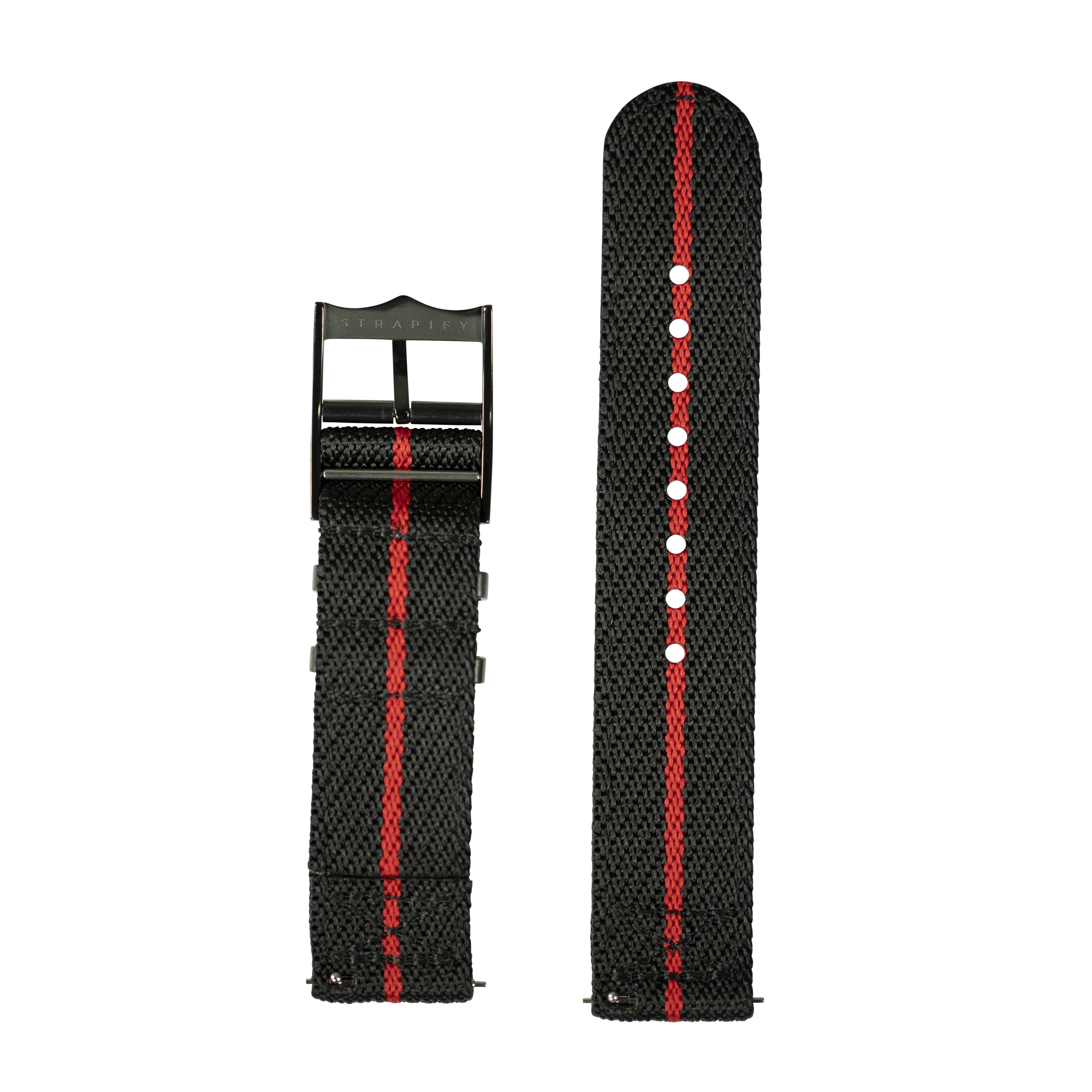 [Tissot Prx 40] Cross Militex - Black / Red [Black Hardware]