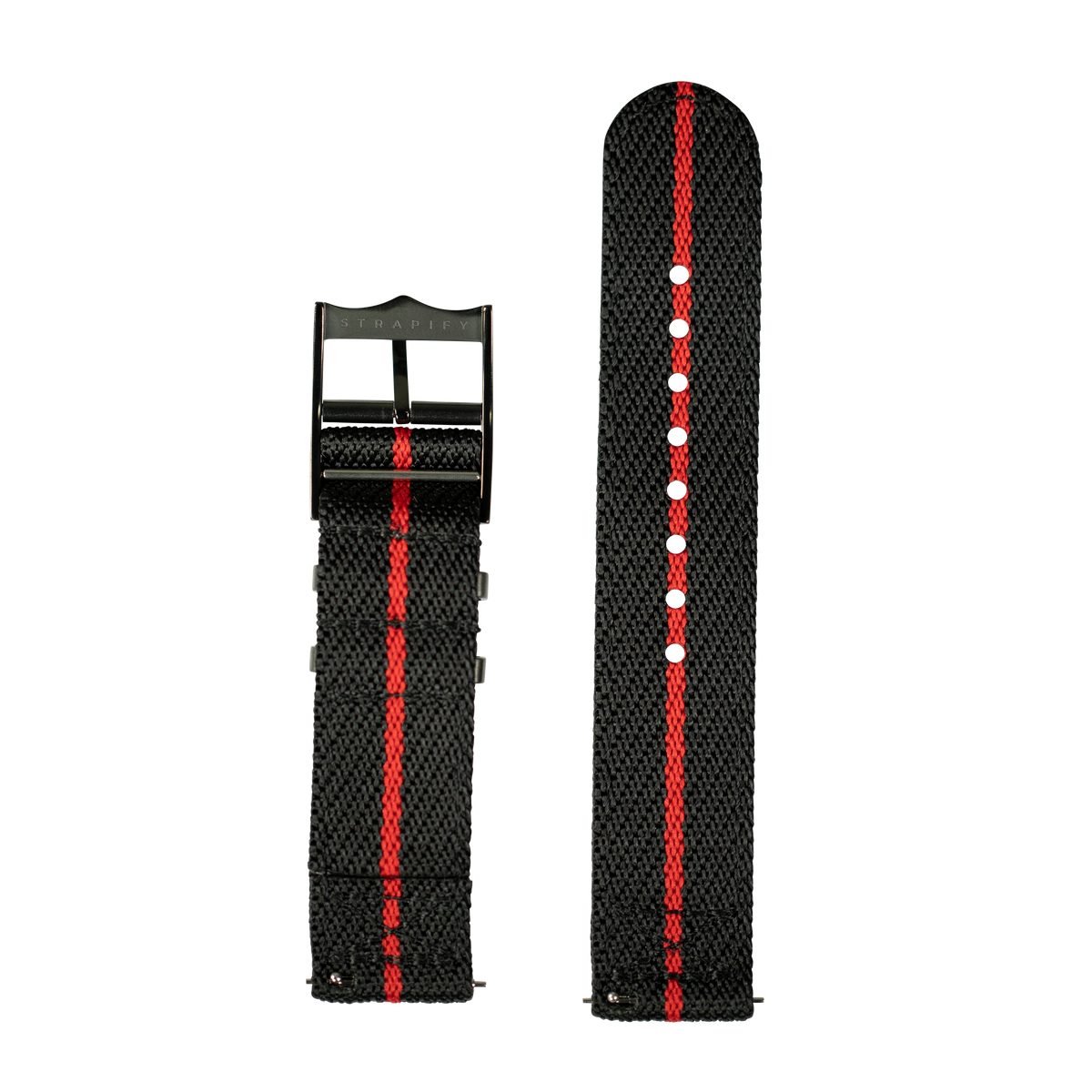 Cross Militex - Black / Red [Black Hardware] for Pixel Watch 1-5 41mm